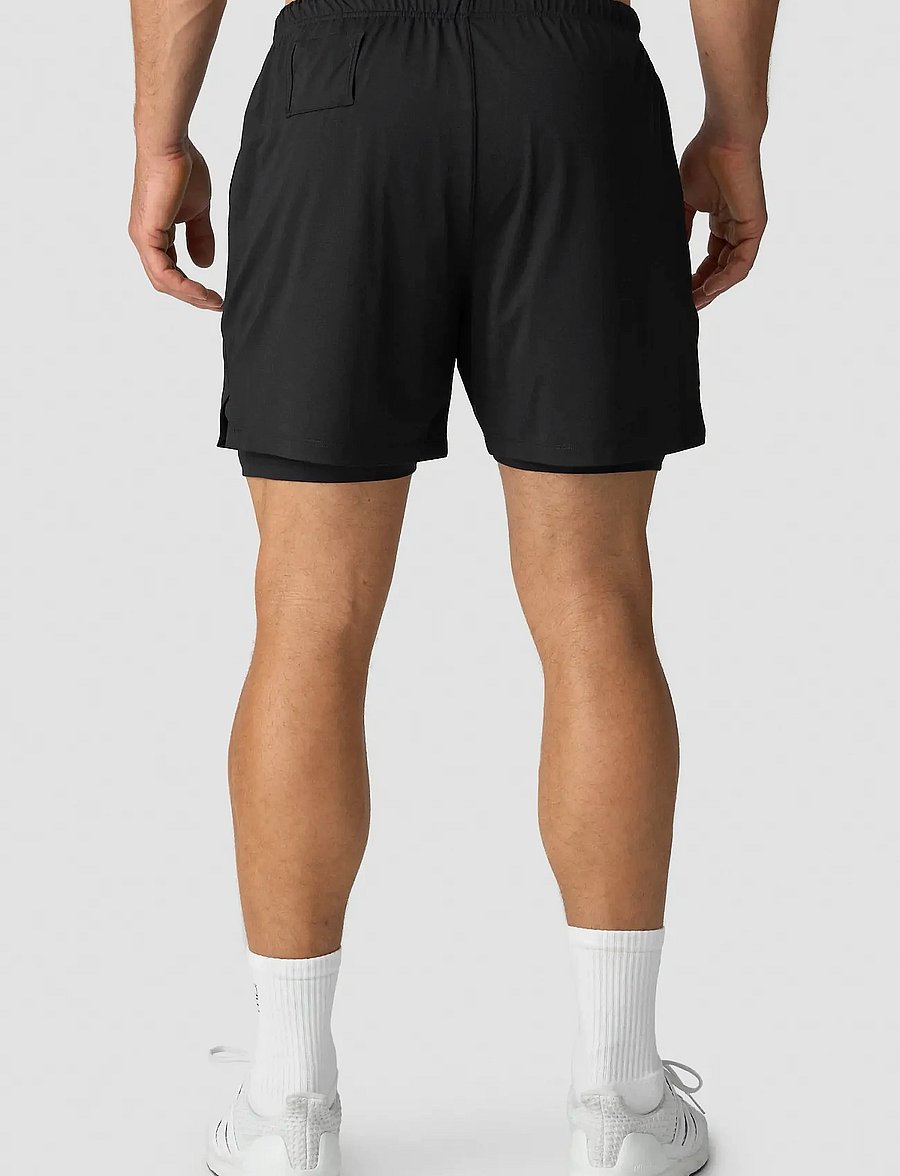 ICANIWILL - Stride 2-in-1 Shorts M - trainingsshorts - black - 0