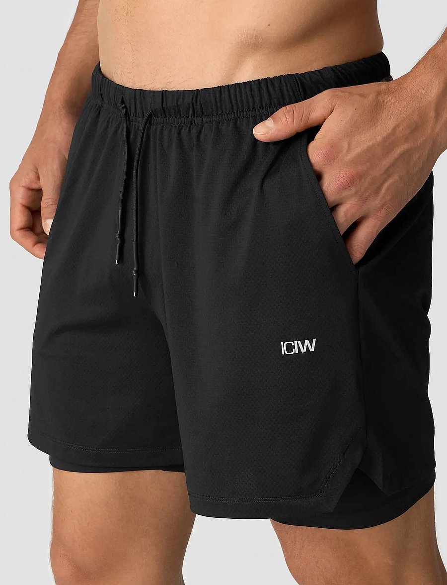 ICANIWILL - Stride 2-in-1 Shorts M - trainingsshorts - black - 4