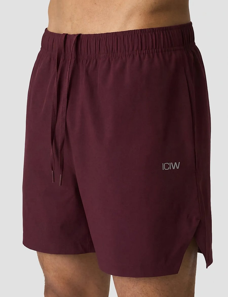 ICANIWILL - Essential Cardio 5'' Shorts M - trainingsshorts - maroon - 4