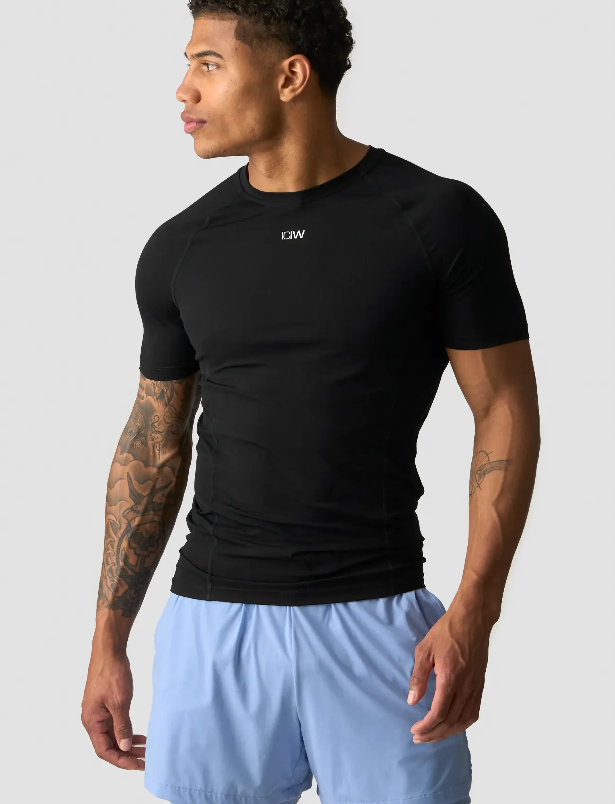 ICANIWILL - Ignite Muscle FIt T-Shirt M - t-shirts - black - 0