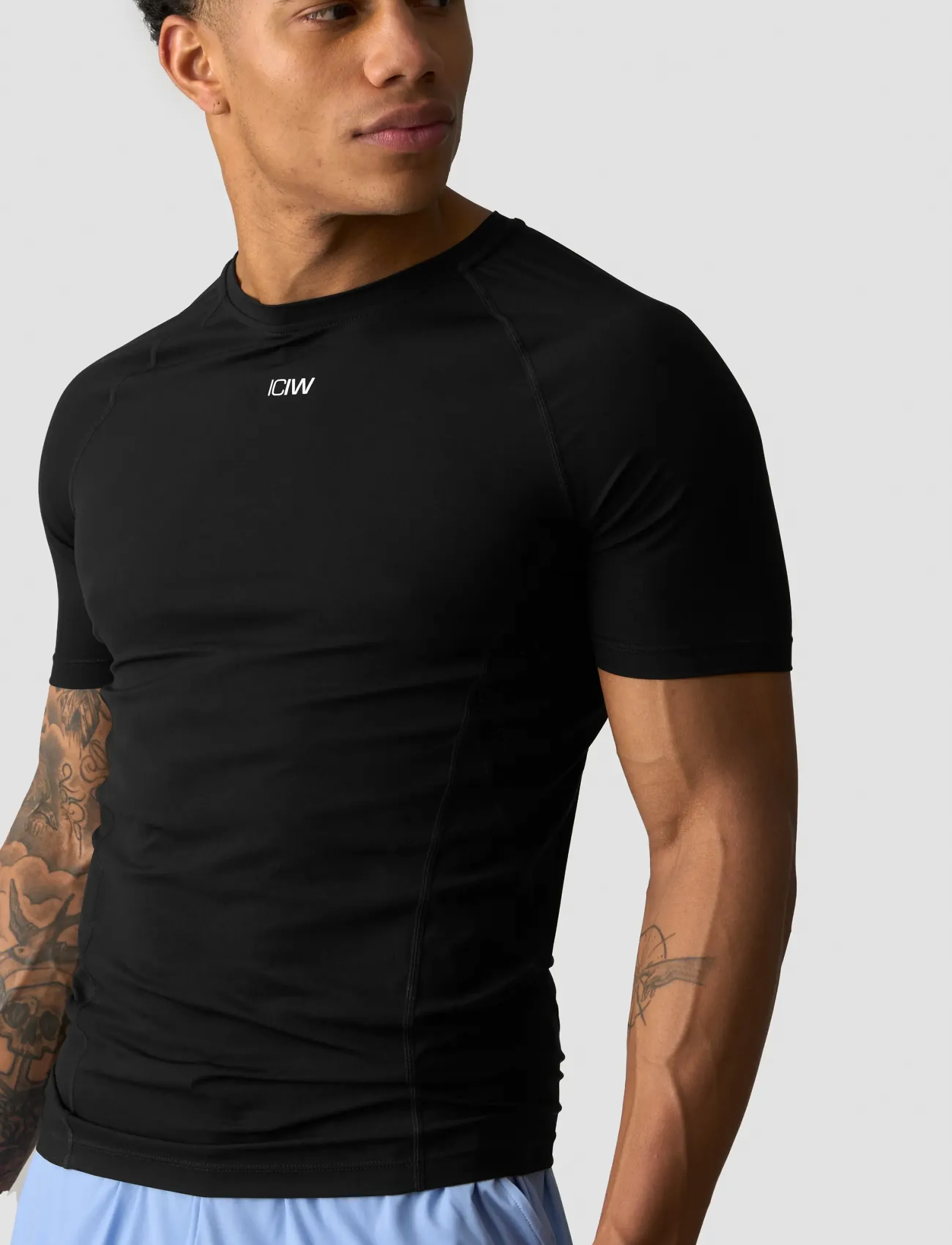 ICANIWILL - Ignite Muscle FIt T-Shirt M - t-shirts - black - 3