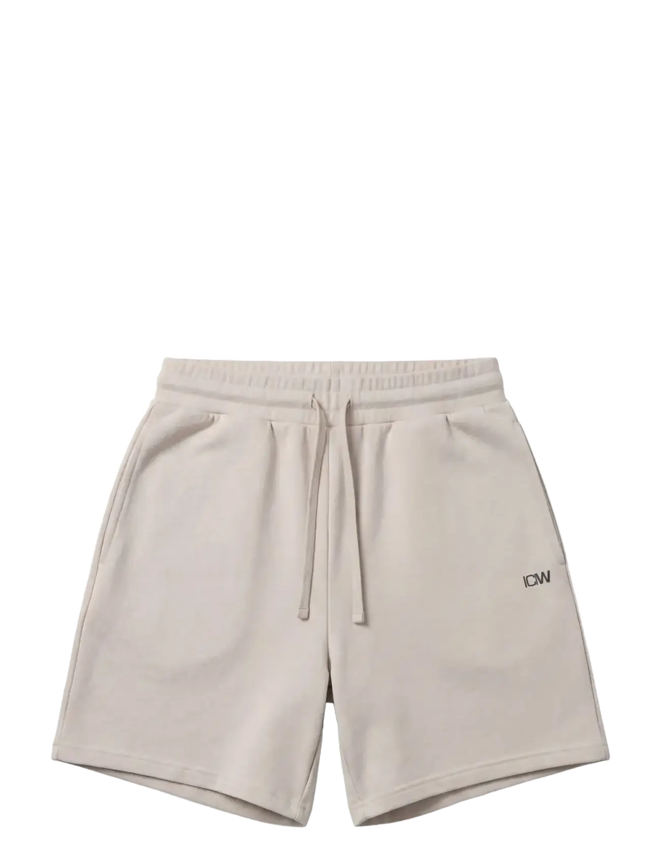ICANIWILL Everyday Unbrushed Sweat Shorts M - Bottoms - CLOUDY GREY / black
