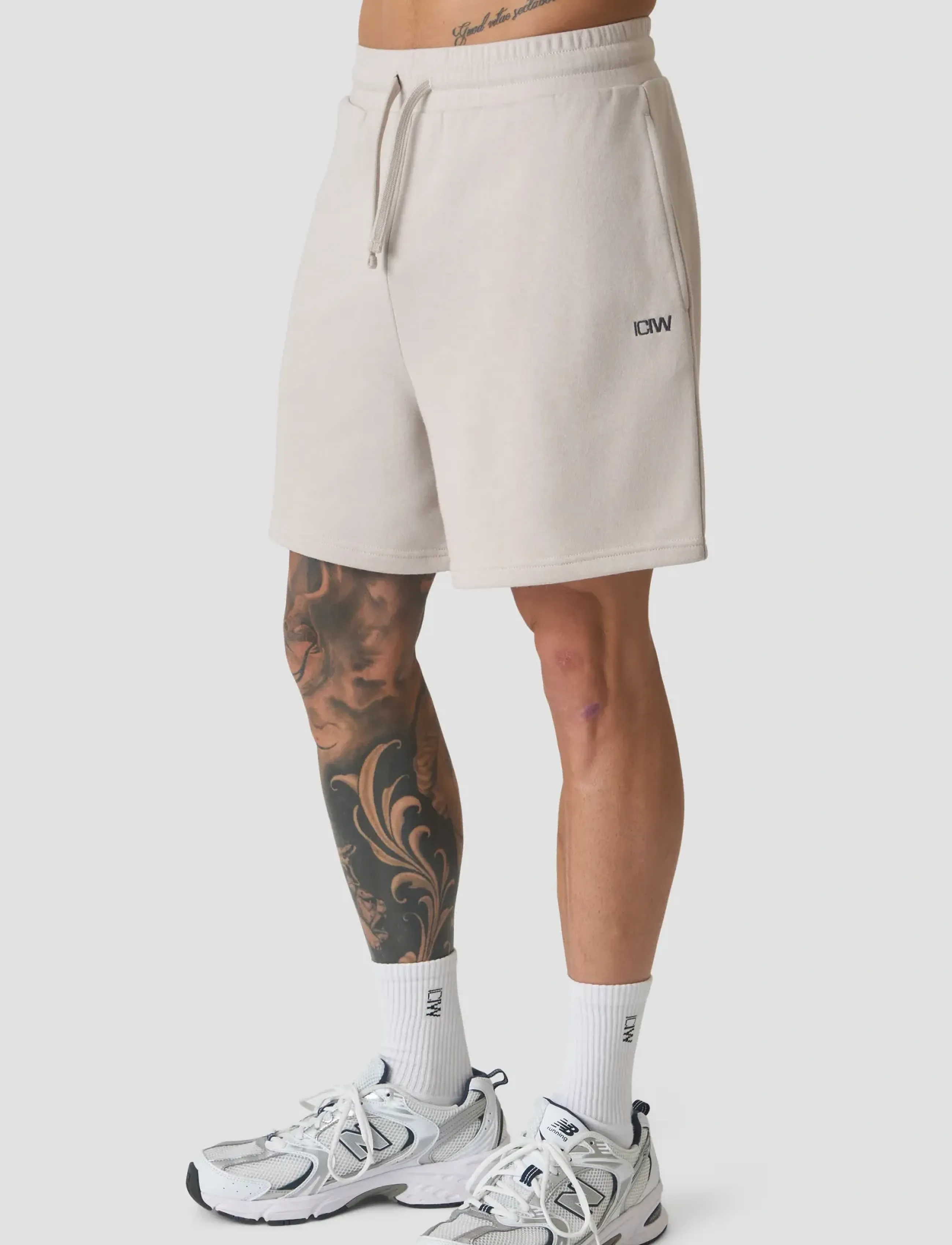 ICANIWILL Everyday Unbrushed Sweat Shorts M, Mænd, Sweatshorts, Beige, Str: S