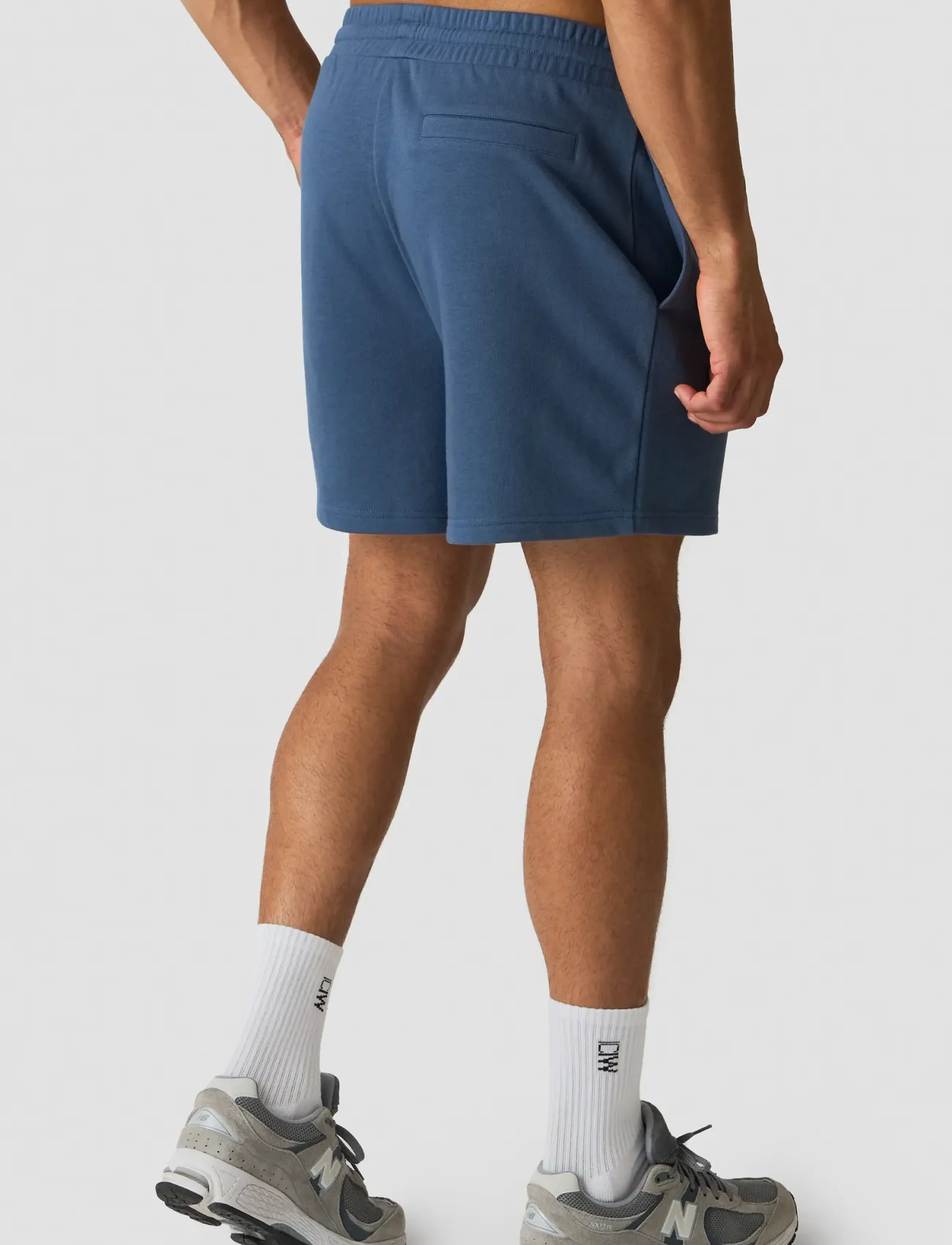 ICANIWILL - Everyday Unbrushed Sweat Shorts M - sweatshorts - dusty twilight blue - 4