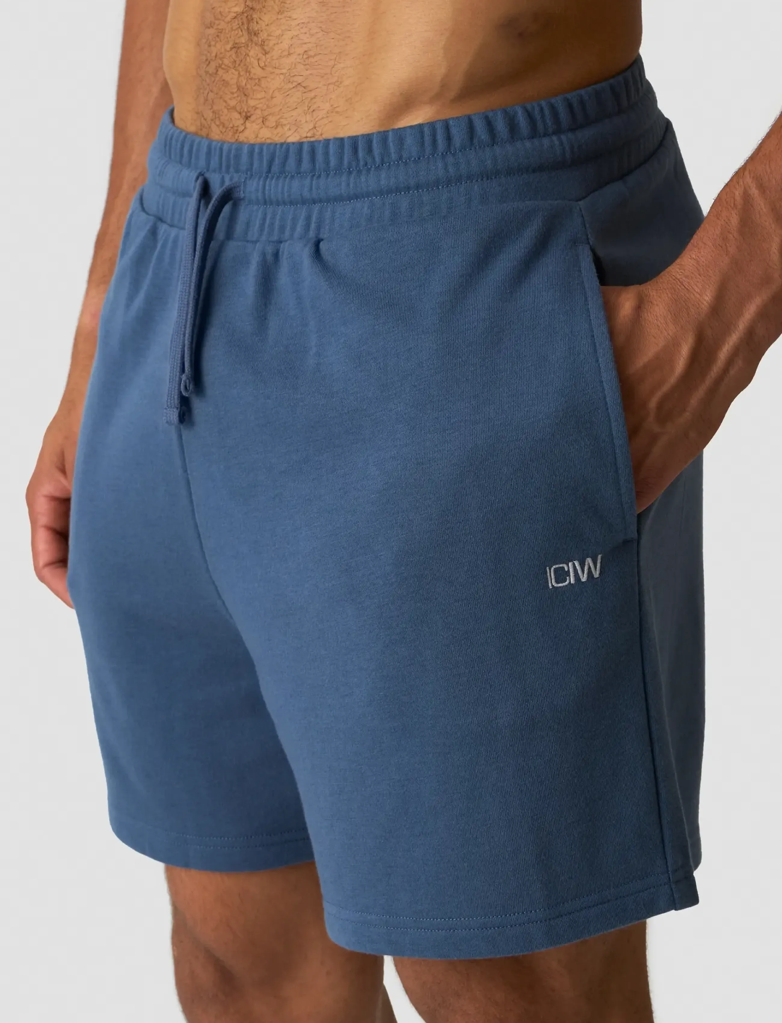 ICANIWILL - Everyday Unbrushed Sweat Shorts M - sweatshorts - dusty twilight blue - 5