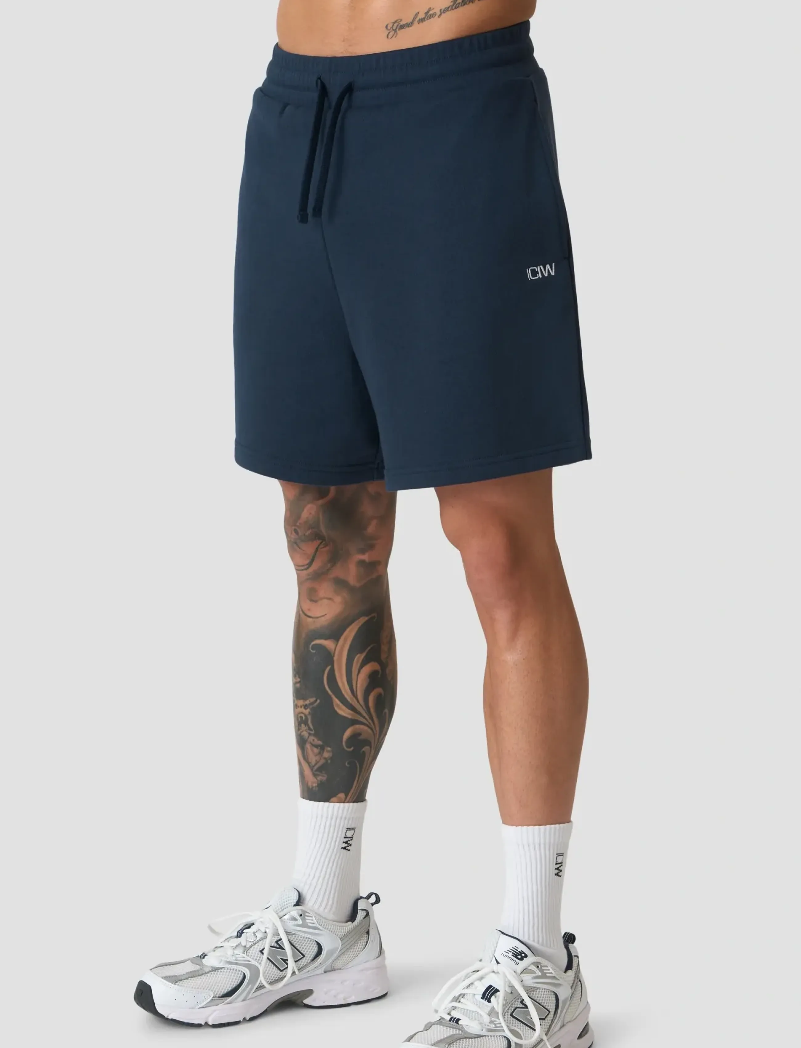 ICANIWILL Everyday Unbrushed Sweat Shorts M, Mænd, Sweatshorts, Navy, Str: XXL