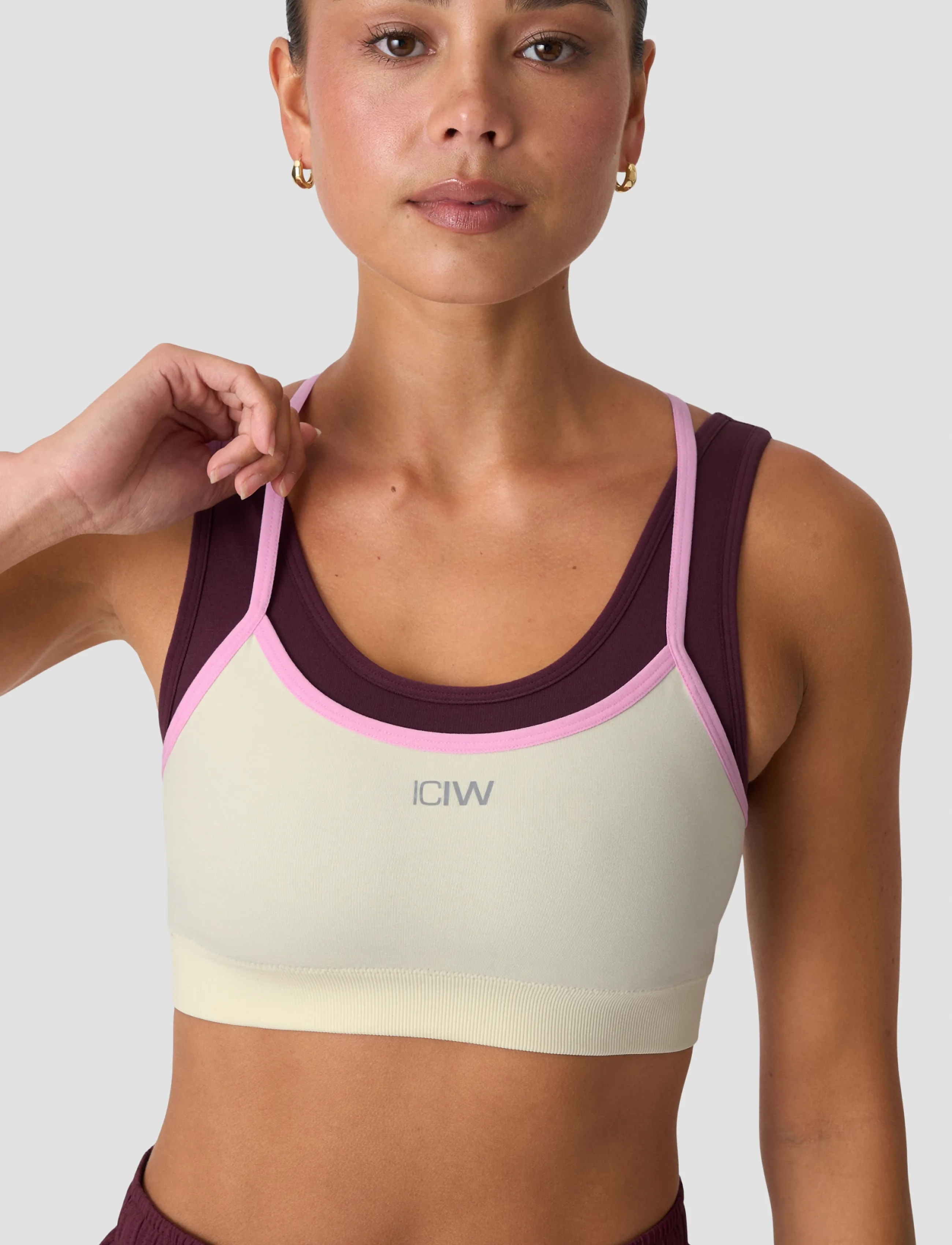 ICANIWILL - Mirage Seamless Double Layer Sports Bra - sport-bhs - pale lemon - 4