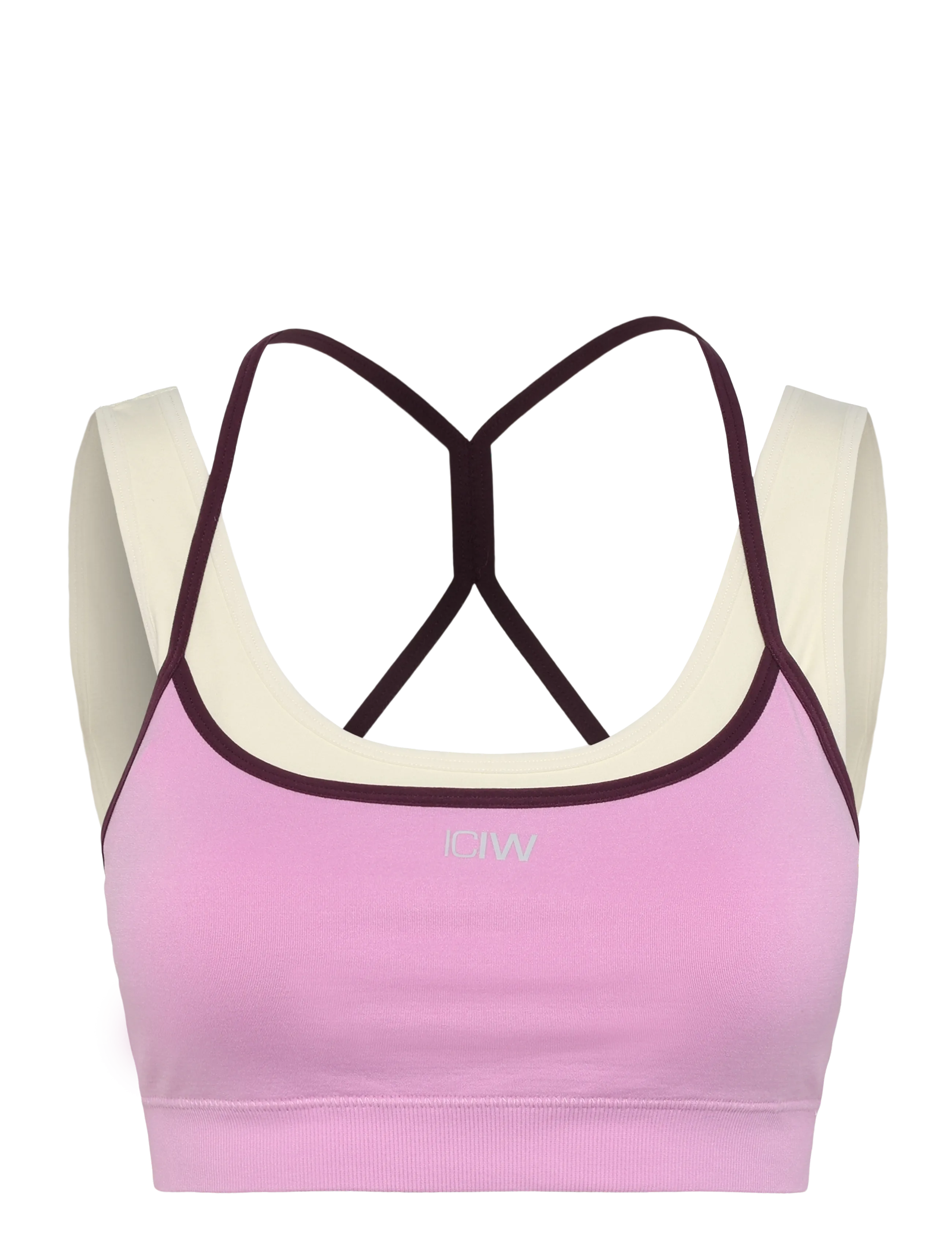 ICANIWILL Mirage Seamless Double Layer Sports Bra - Aluspesu - PINK LOTUS / pink/rose