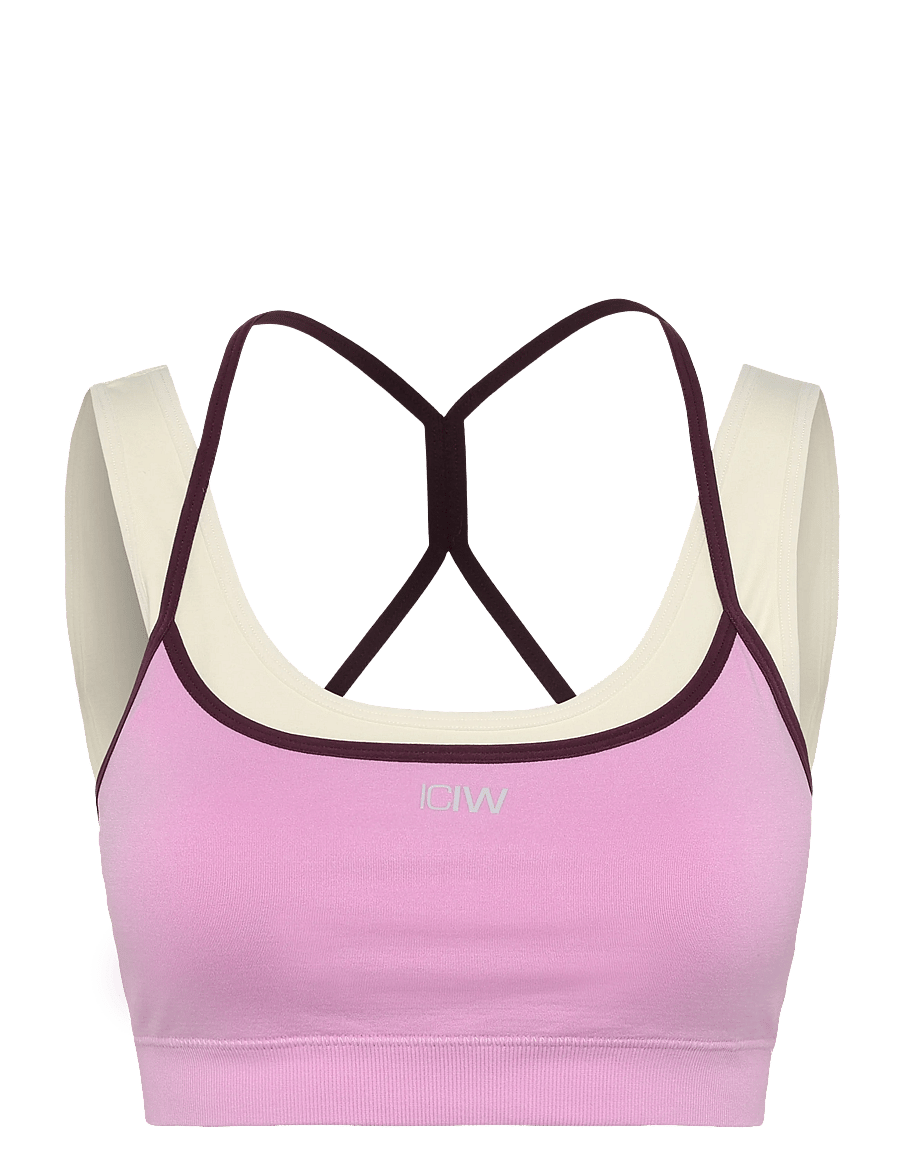 ICANIWILL - Mirage Seamless Double Layer Sports Bra - sport-bhs - pink lotus - 1