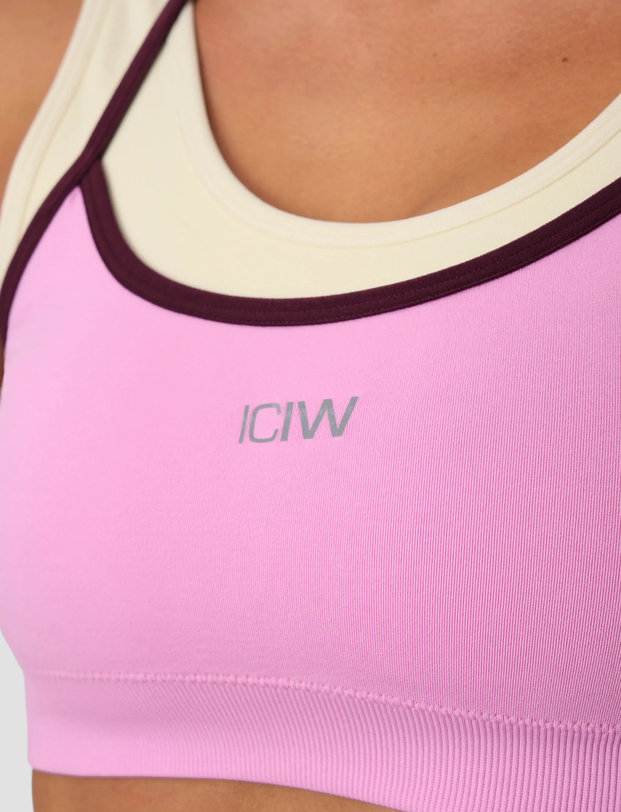 ICANIWILL - Mirage Seamless Double Layer Sports Bra - sport-bhs - pink lotus - 5