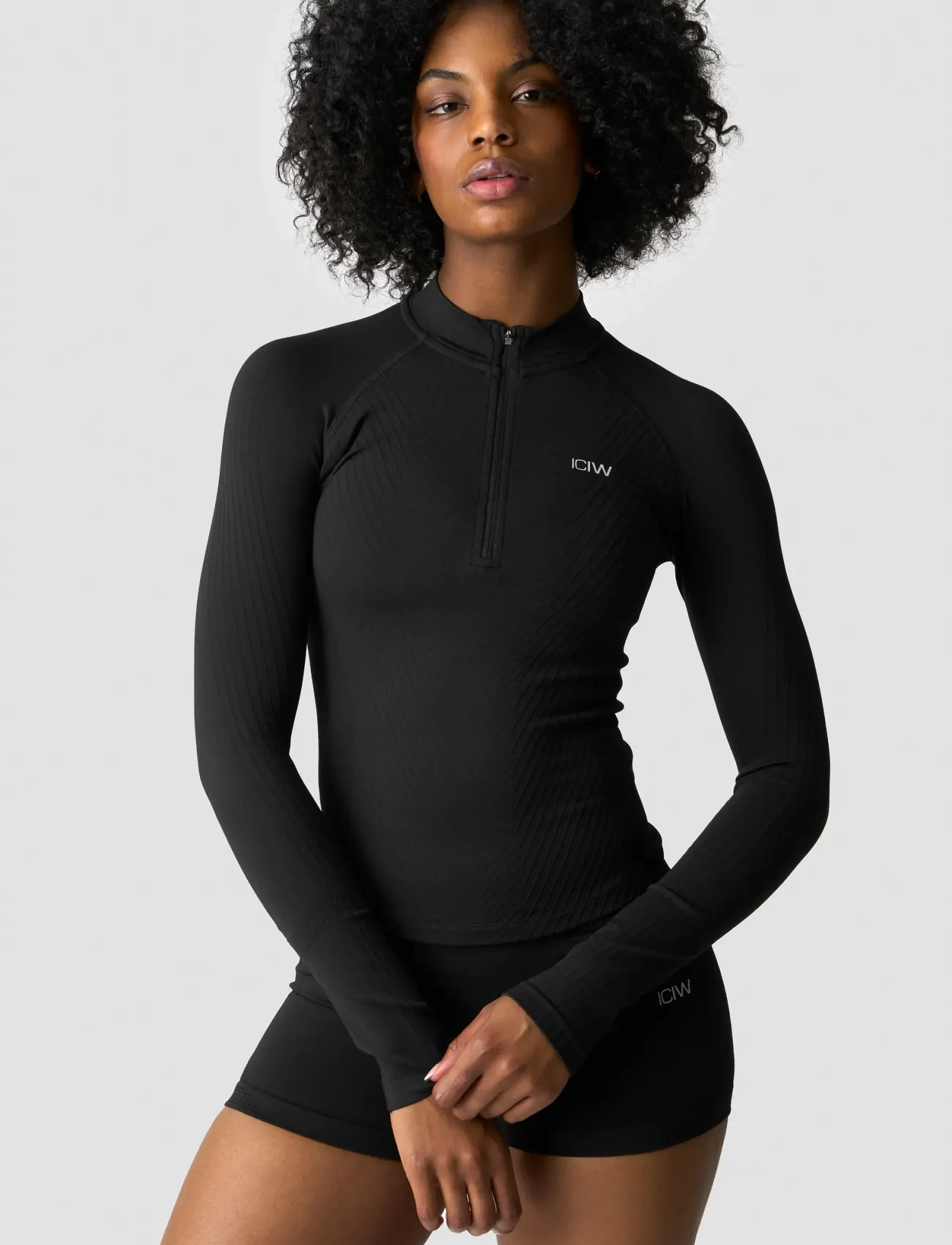 ICANIWILL - Ignite Seamless 1/2 Zip LS W - jacken & mäntel - black - 5