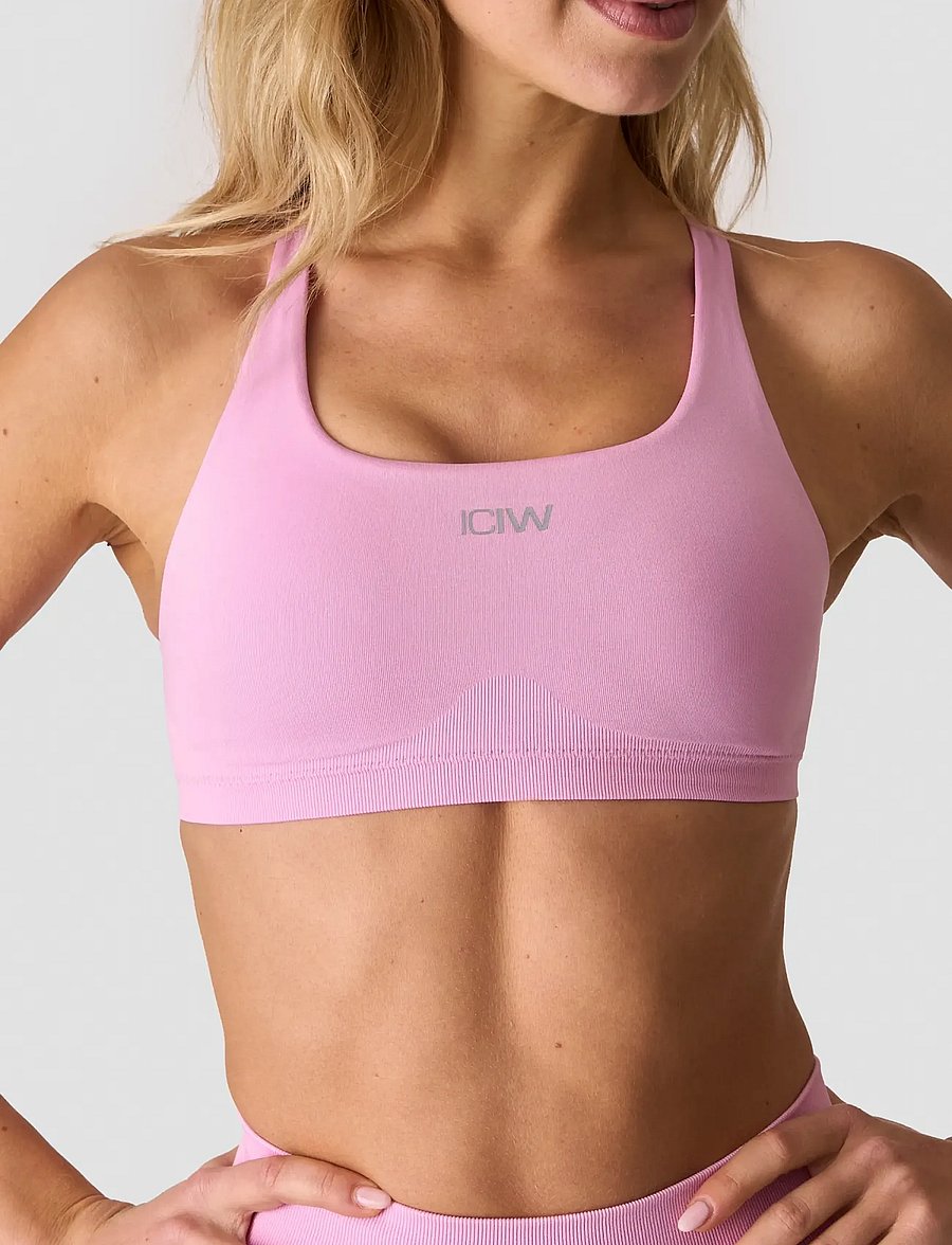 ICANIWILL - Smooth Seamless Sports Bra - madal toestus - lavender pink - 4