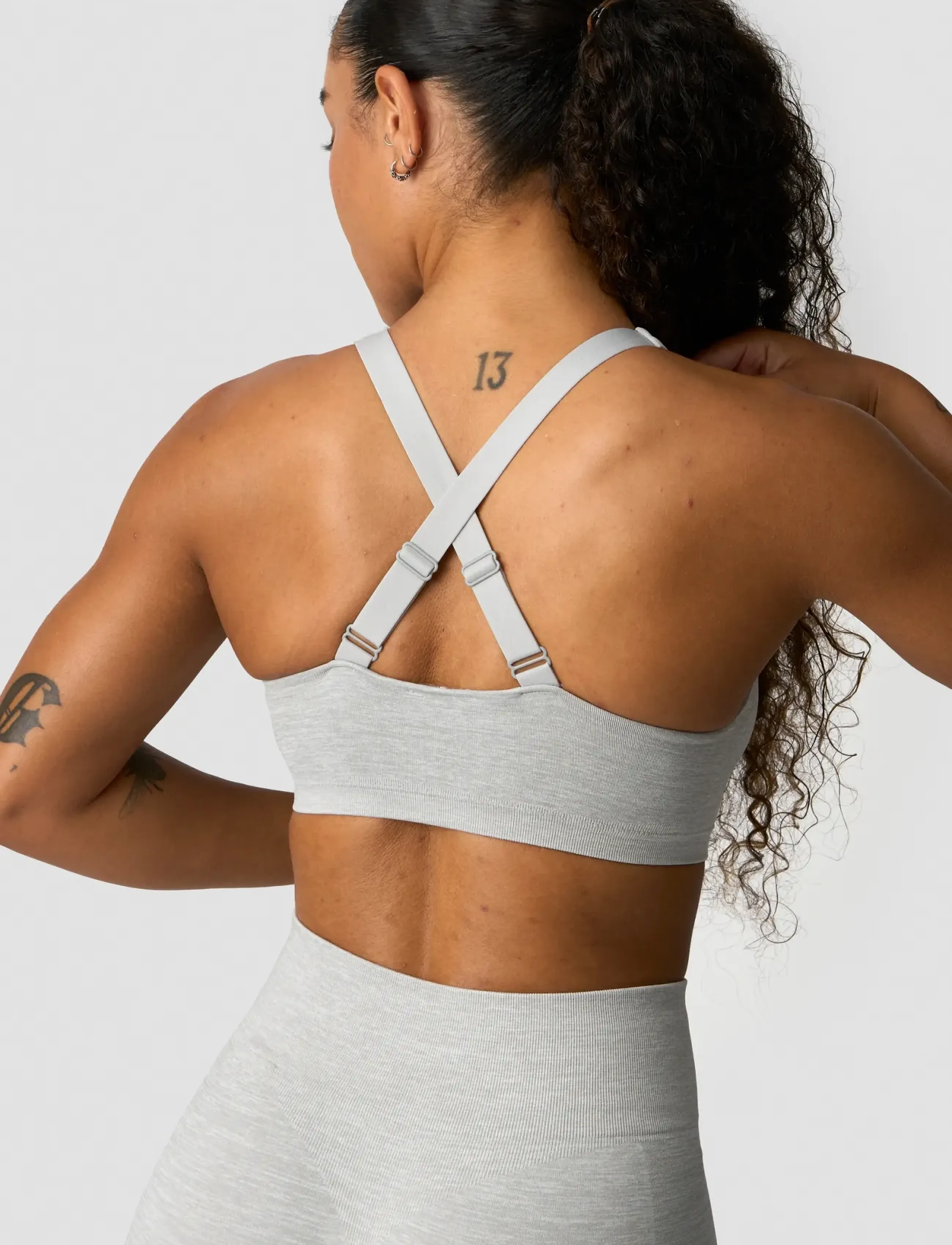 ICANIWILL - Smooth Seamless Sports Bra - sports bh'er: lav støtte - light grey melange - 3