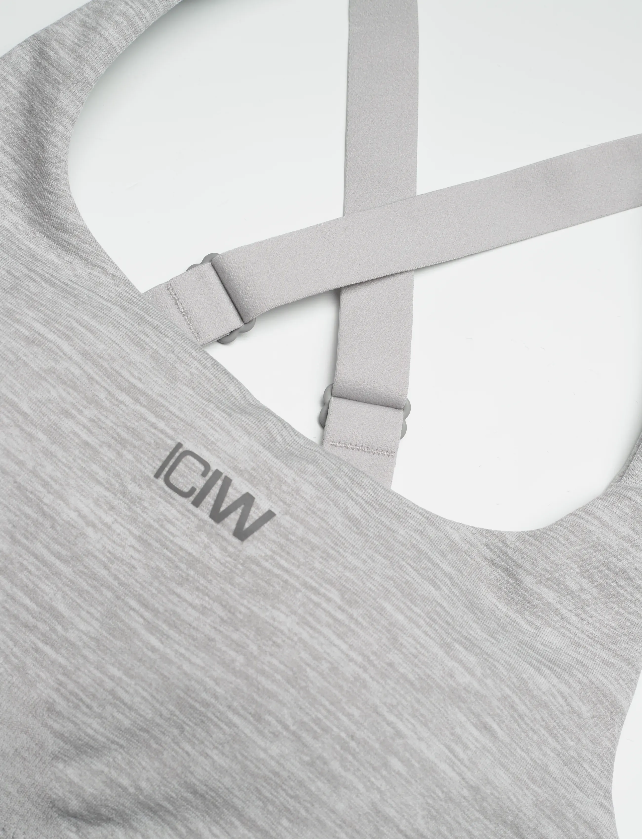 ICANIWILL - Smooth Seamless Sports Bra - sports bh'er: lav støtte - light grey melange - 5