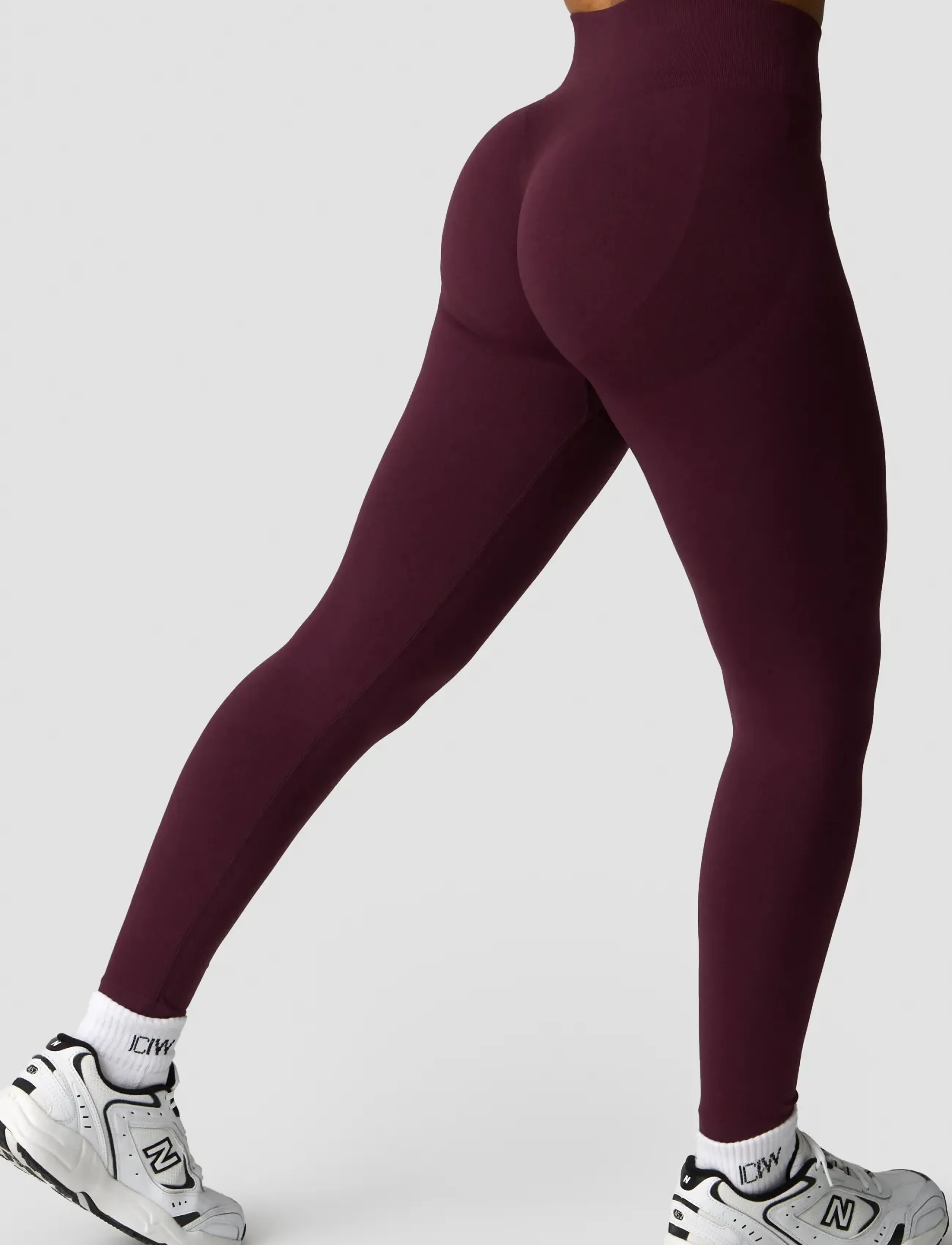 ICANIWILL - Smooth Seamless Tights W - fuld længde - dark mahogany - 0