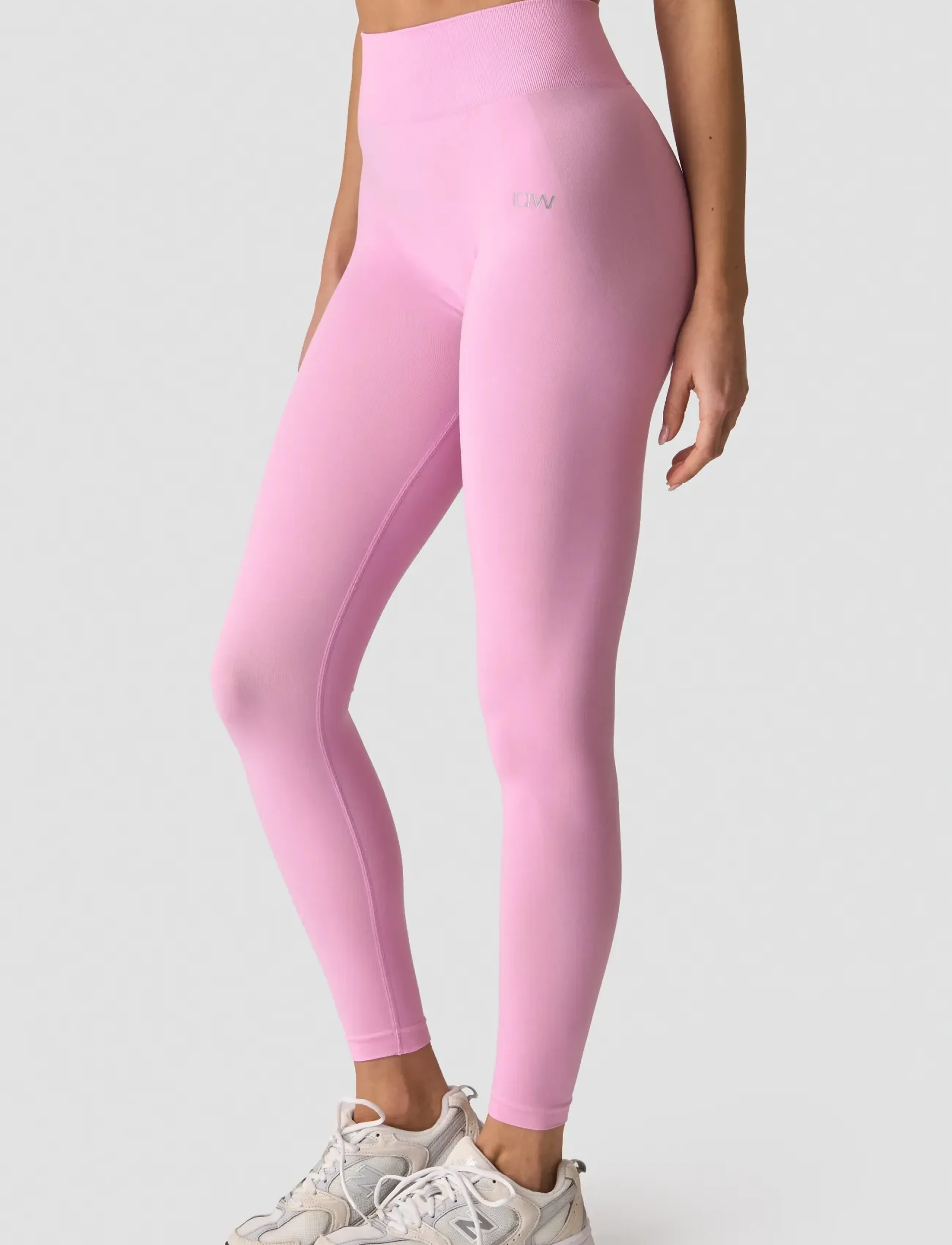 ICANIWILL Smooth Seamless Tights W, Kvinder, Højtaljede Sømløse Tights, Pink, Str: XS