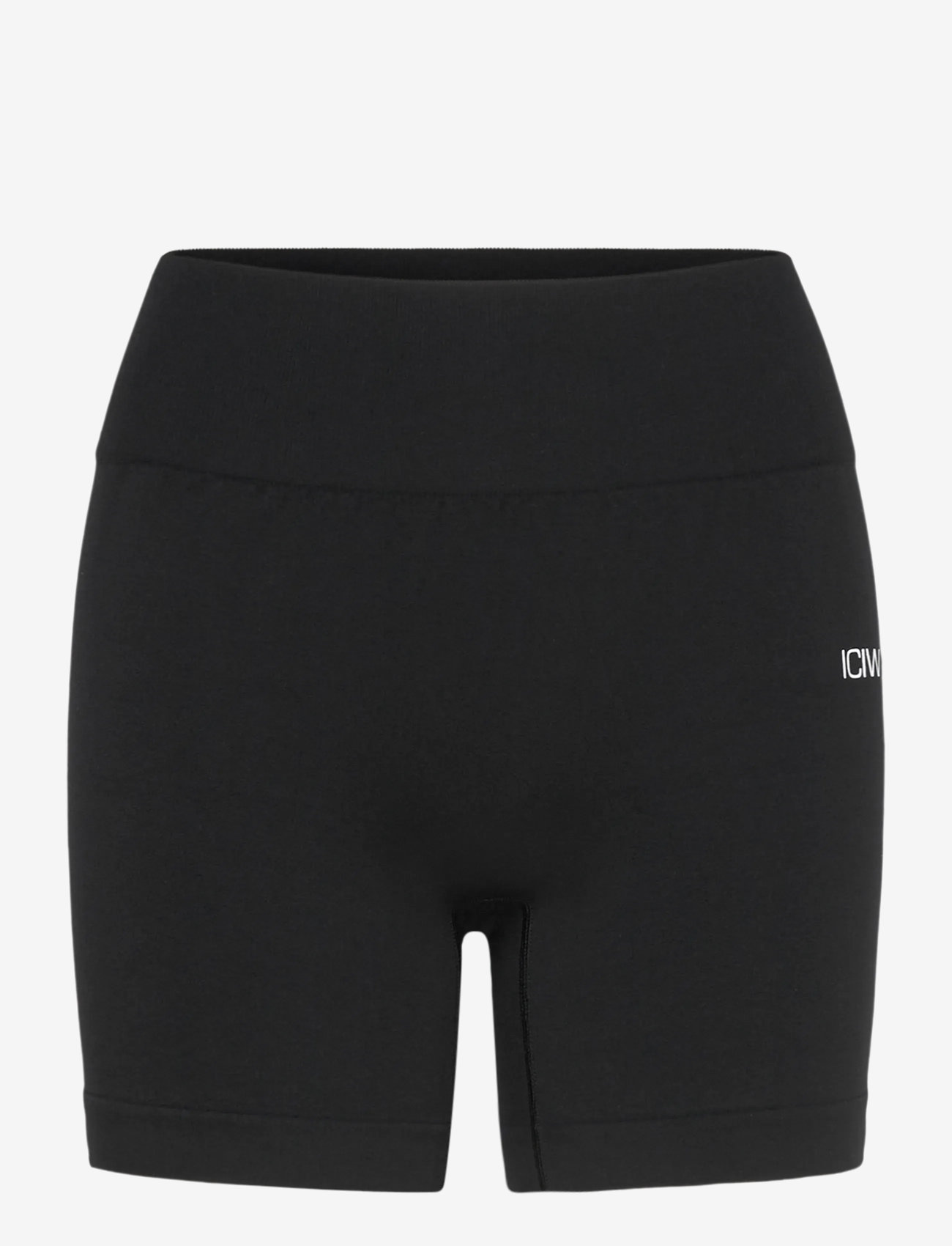 ICANIWILL - Smooth Seamless Midi Shorts W - rattapüksid - black - 1