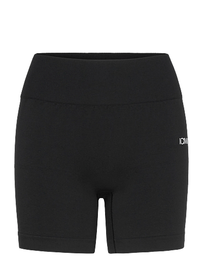 ICANIWILL Smooth Seamless Midi Shorts W - Kleidung - BLACK / black