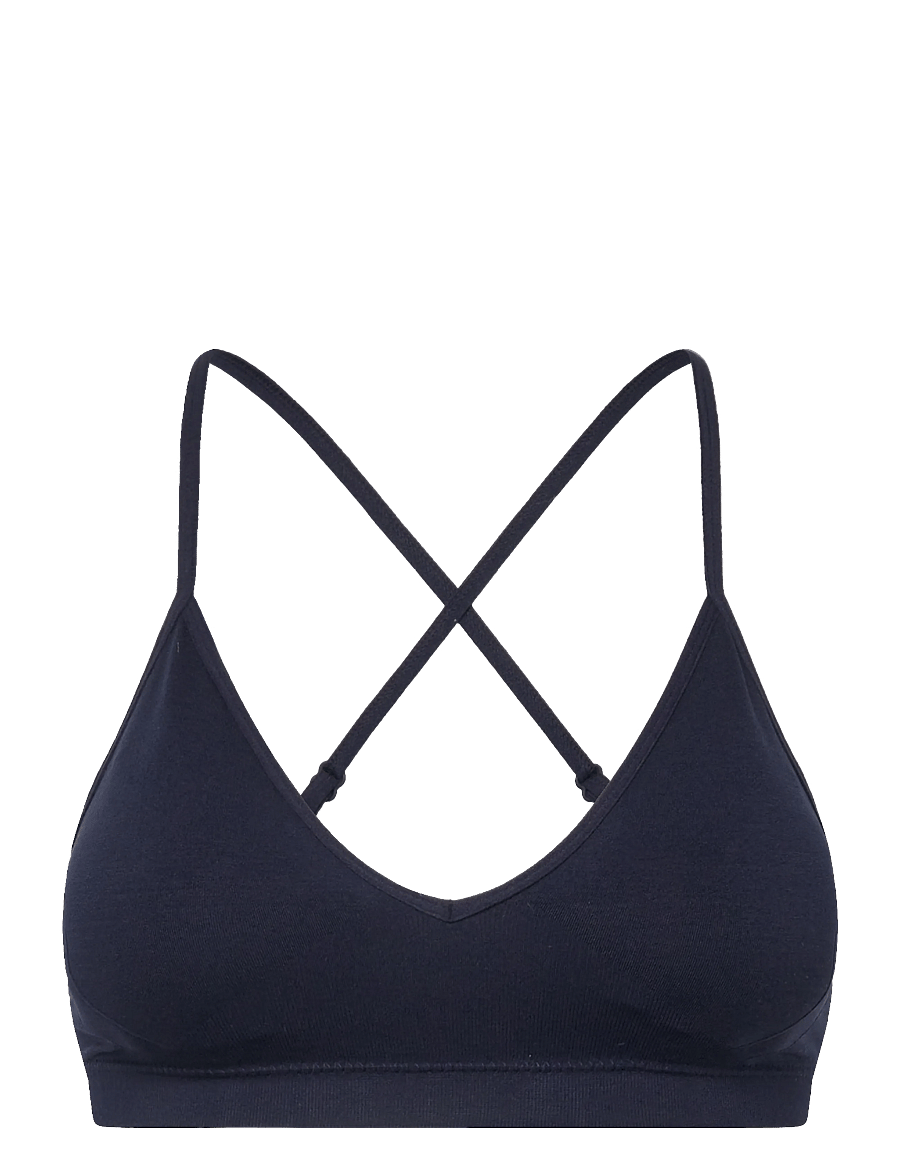 ICANIWILL - Smooth Seamless Strappy Sports Bra W - lengvai prilaikančios - midnight blue - 1