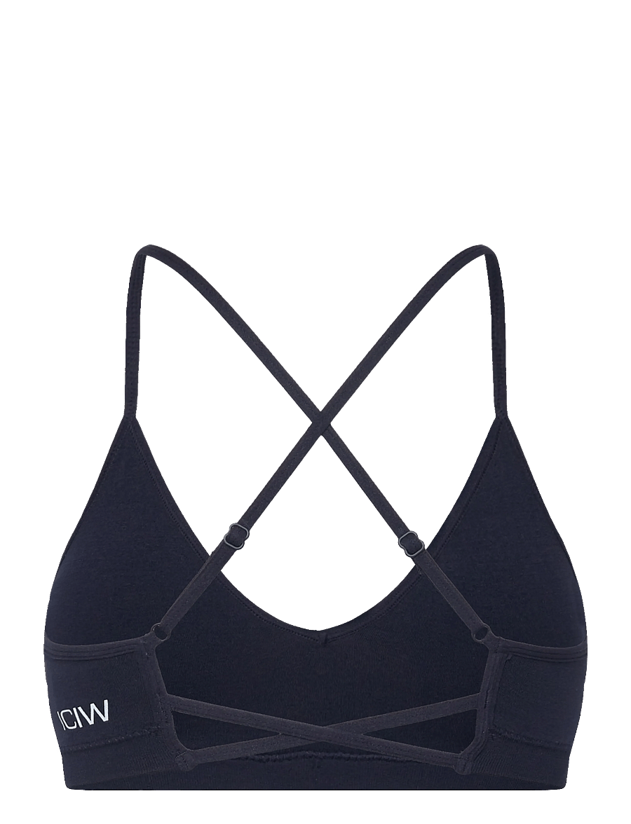 ICANIWILL - Smooth Seamless Strappy Sports Bra W - lengvai prilaikančios - midnight blue - 2
