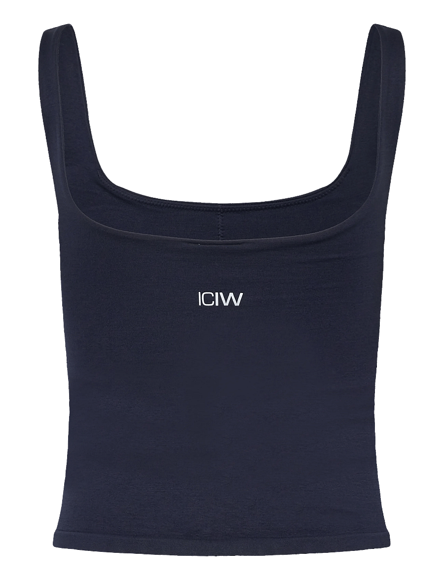 ICANIWILL - Smooth Seamless 2-in-1 Tank - tank tops - midnight blue - 2