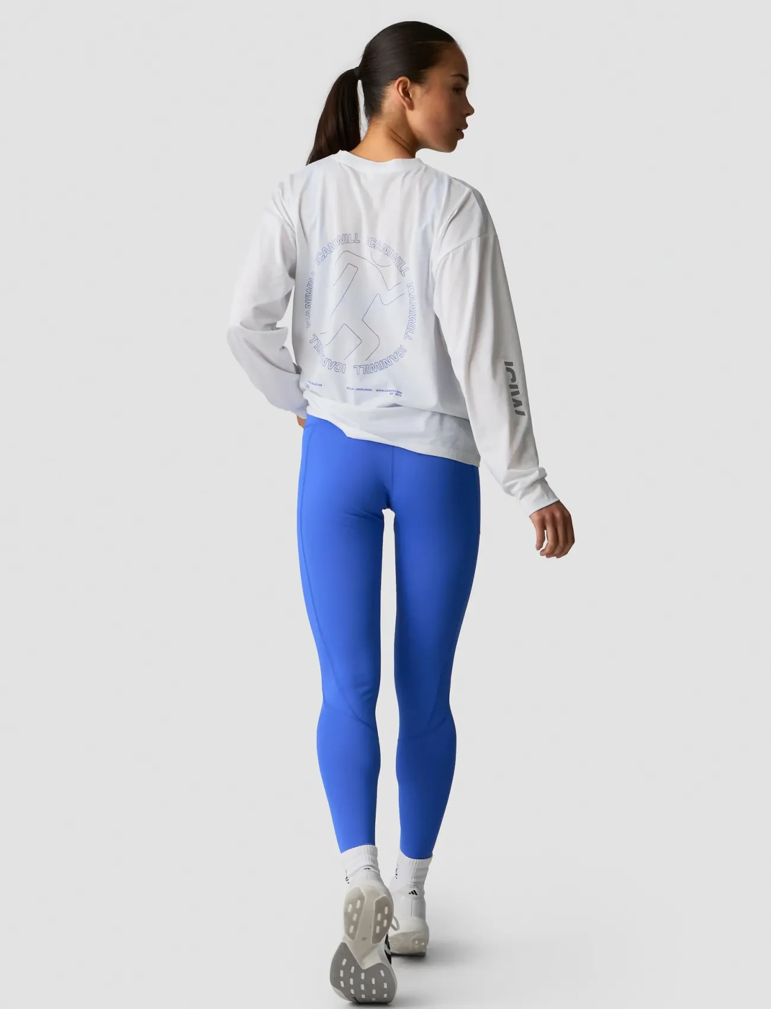 ICANIWILL - Mirage Dri-Release Long Sleeve Print W - langærmede overdele - white snow - 5