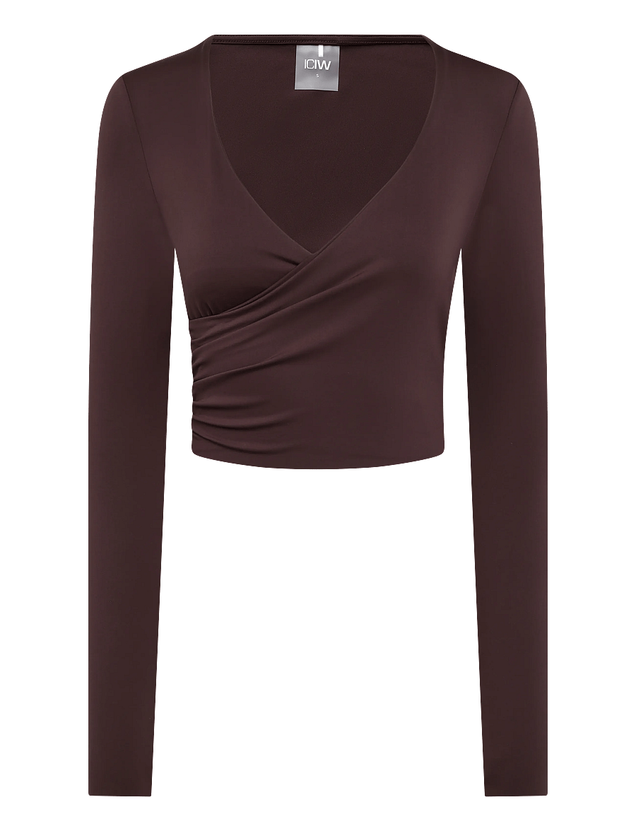 ICANIWILL - Nimble Wrap Long Sleeve W - Överdelar - espresso - 1