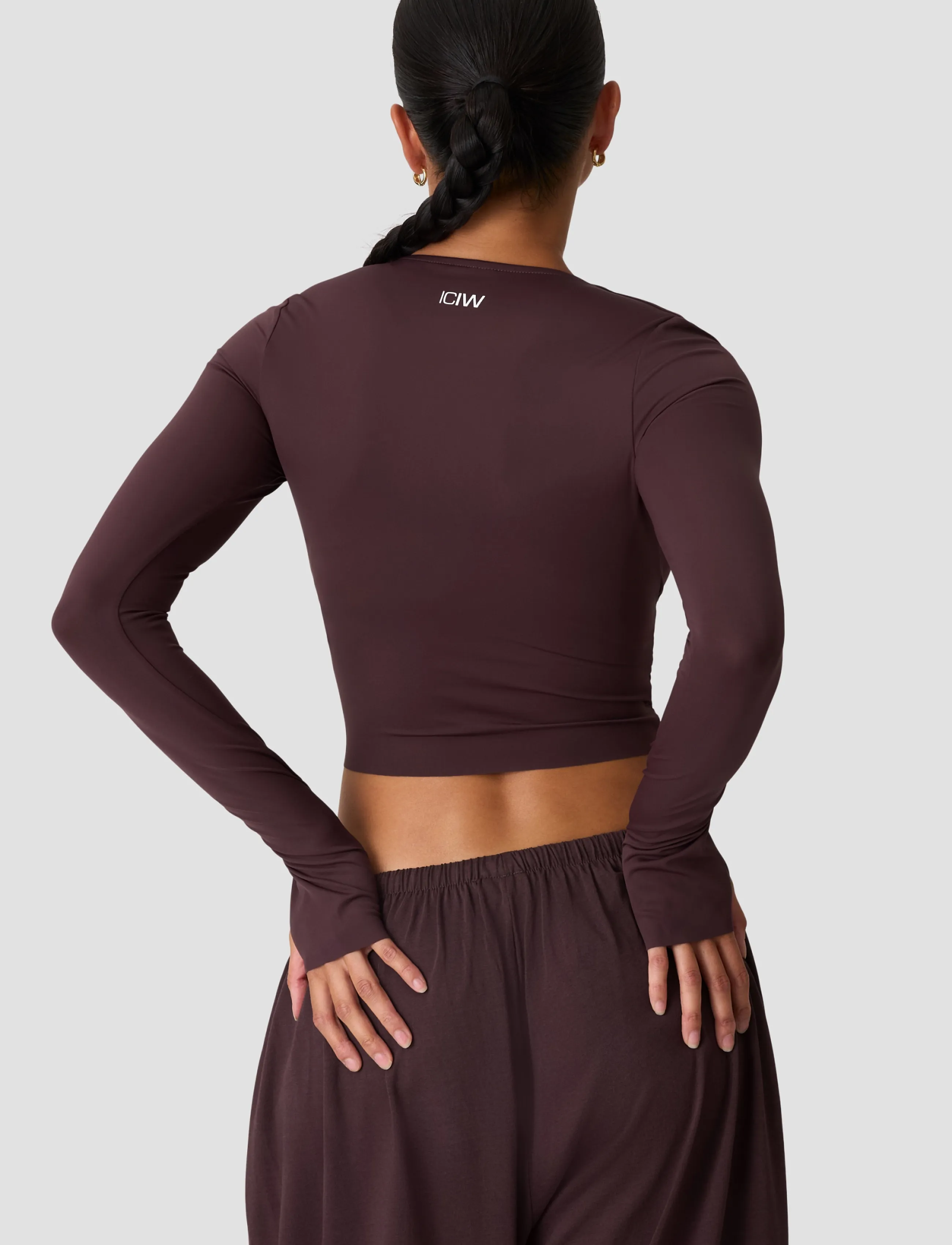 ICANIWILL - Nimble Wrap Long Sleeve W - Överdelar - espresso - 3
