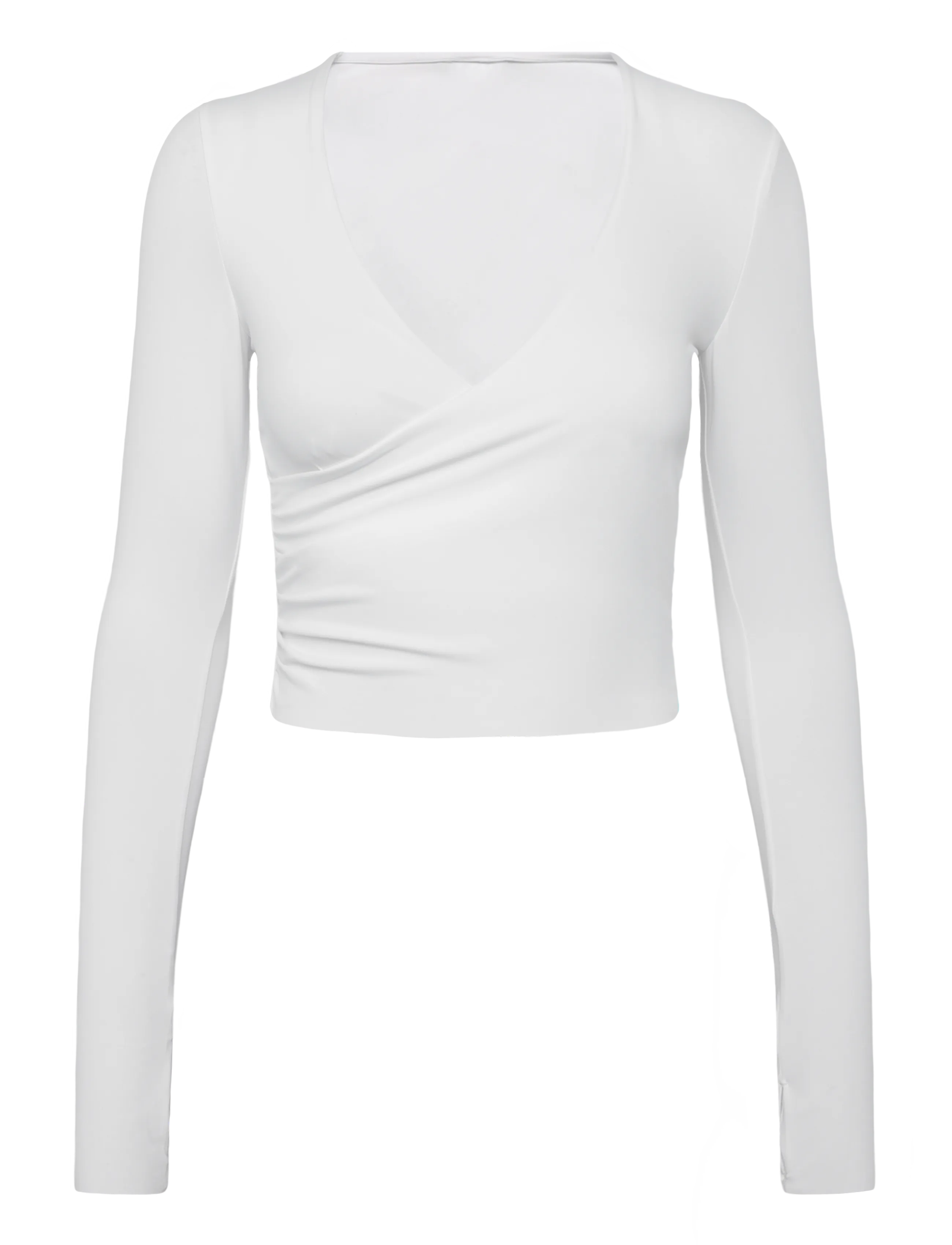 ICANIWILL Nimble Wrap Long Sleeve W - ICANIWILL - WHITE SNOW / red