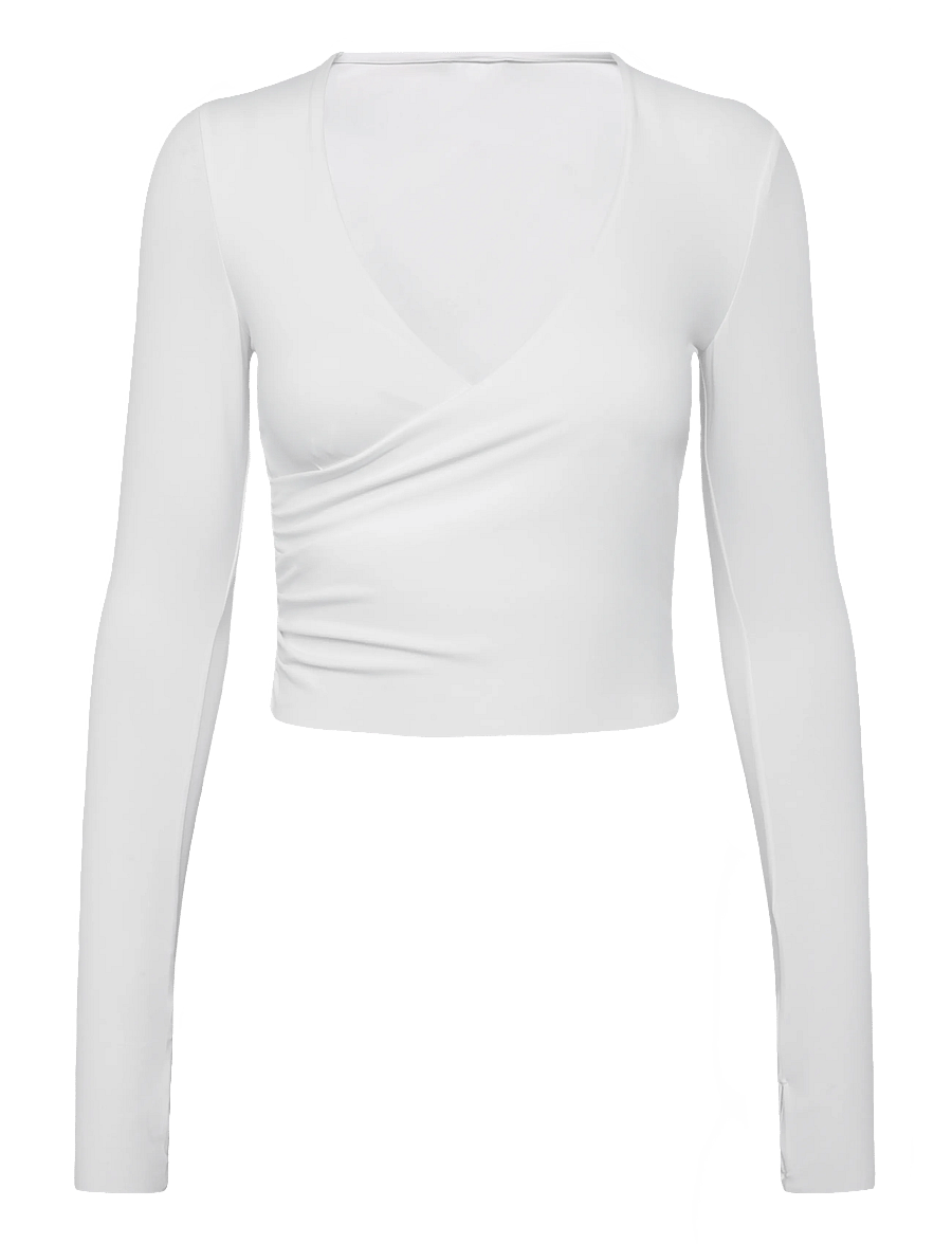 ICANIWILL - Nimble Wrap Long Sleeve W - langerma bolir - white snow - 1