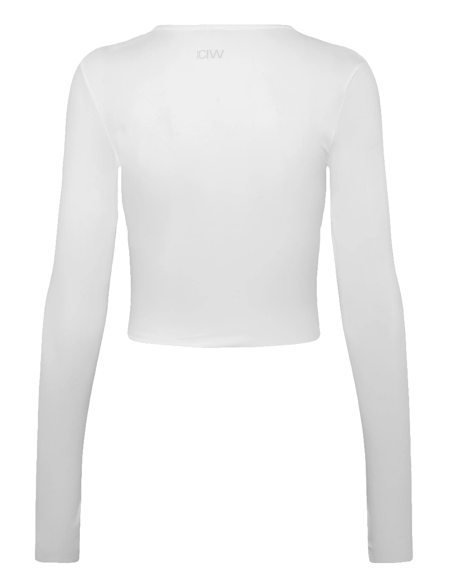 ICANIWILL - Nimble Wrap Long Sleeve W - langerma bolir - white snow - 2