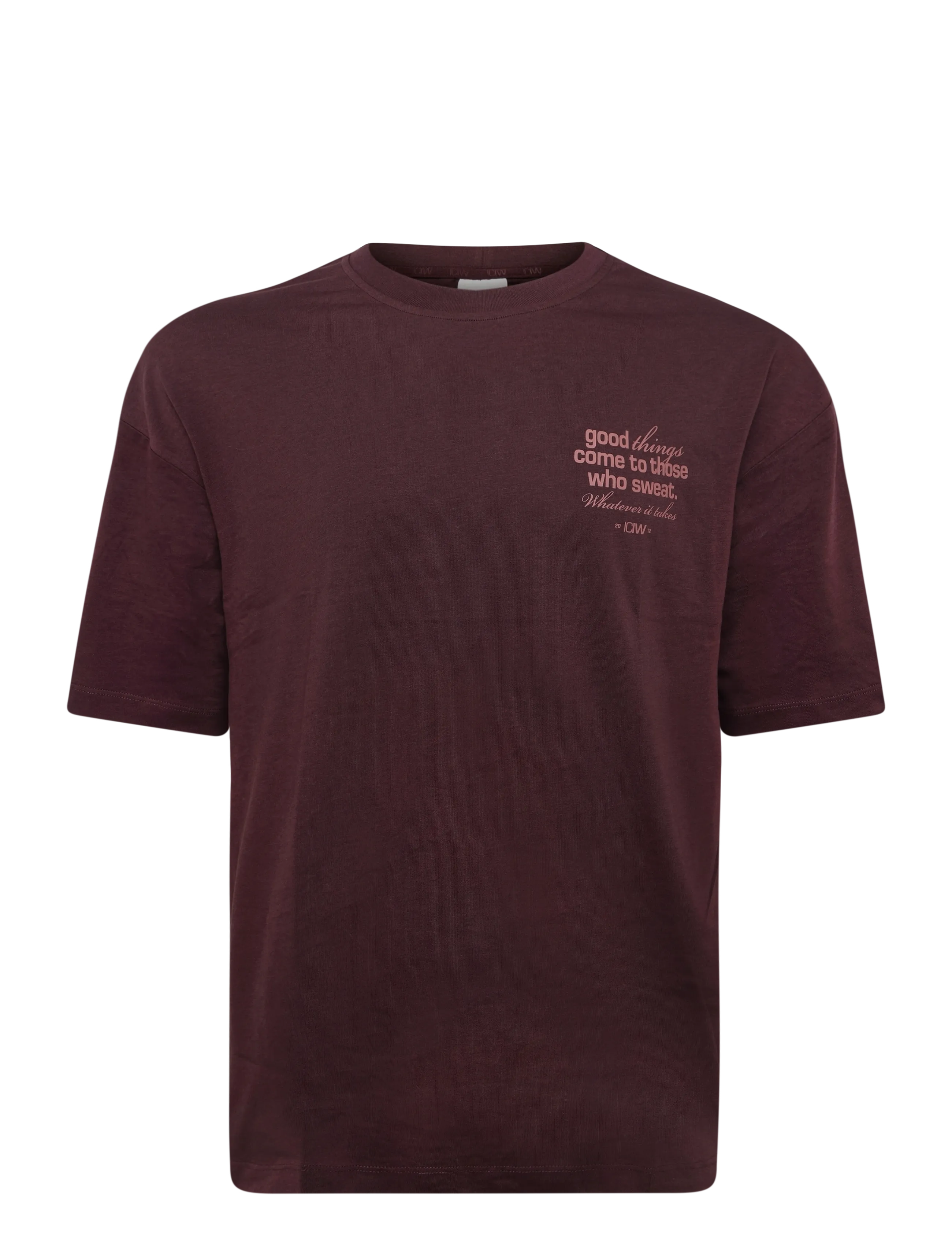 ICANIWILL - Everyday Oversized Cotton T-shirt Print W - t-shirts - espresso - 1