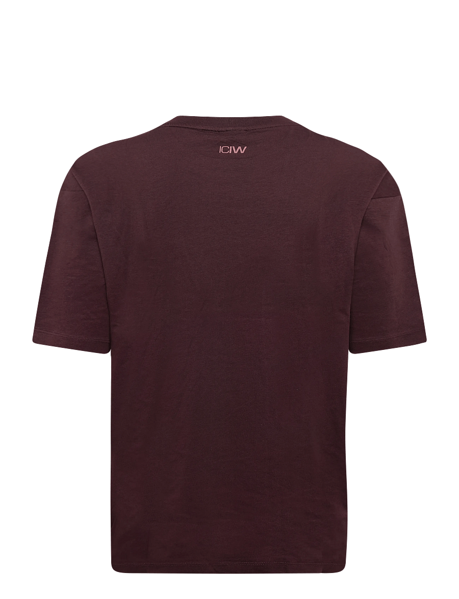 ICANIWILL - Everyday Oversized Cotton T-shirt Print W - t-shirts - espresso - 2