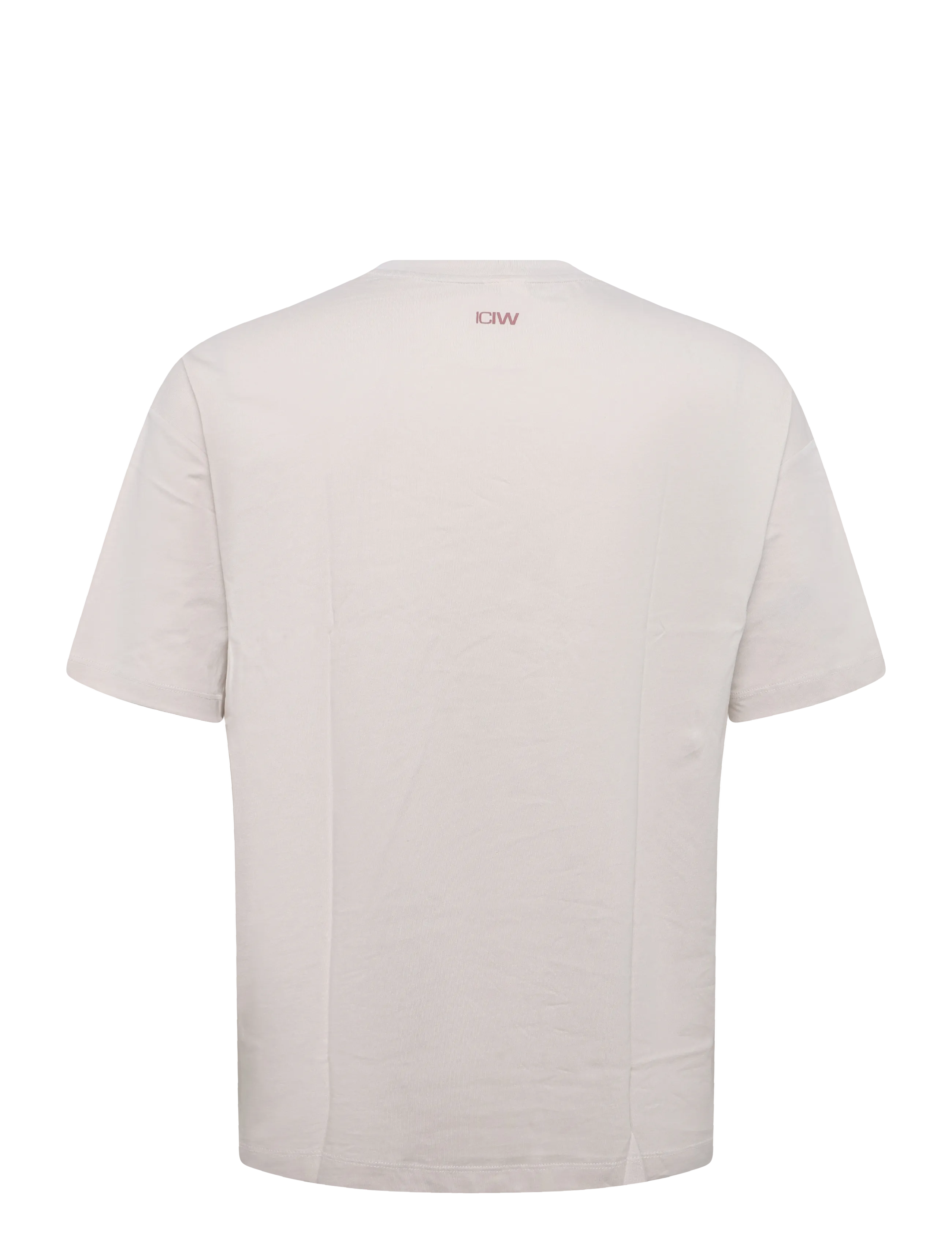 ICANIWILL - Everyday Oversized Cotton T-shirt Print W - t-shirts - light beige - 2