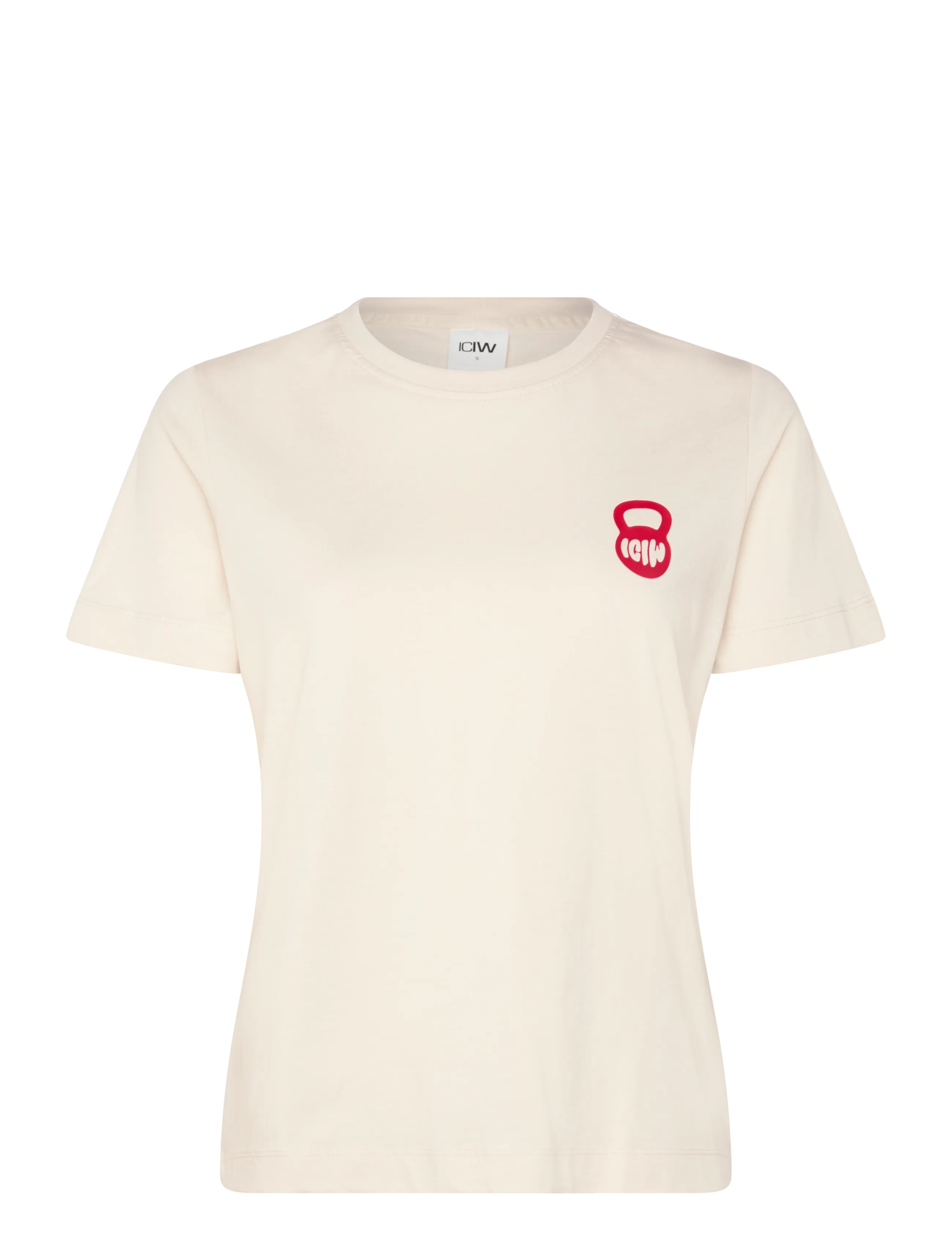 ICANIWILL Everyday Cotton T-shirt Print W - Alla produkter - CREAM / cream