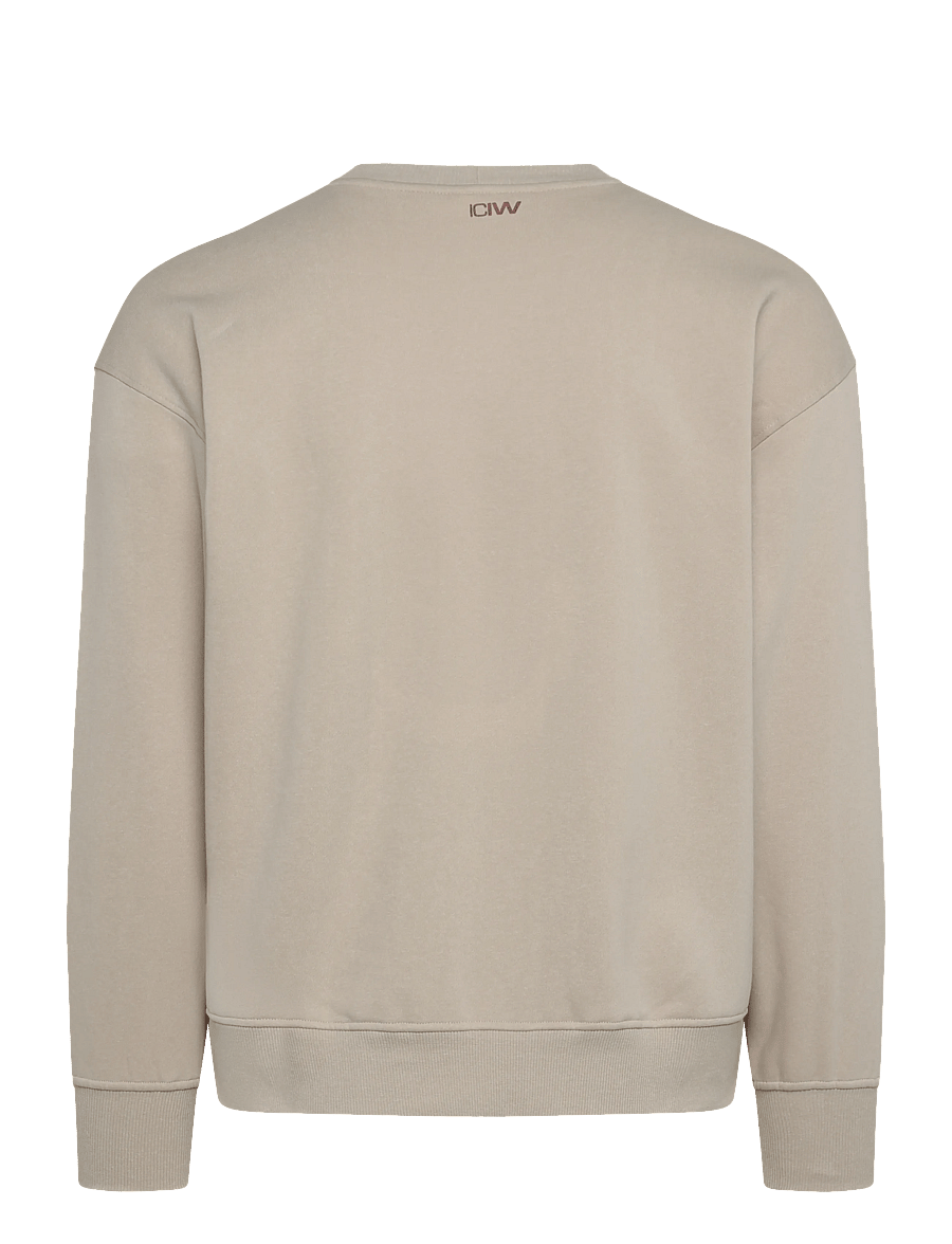 ICANIWILL - Everyday Relaxed Crewneck Print W - sweatshirts - light beige - 2