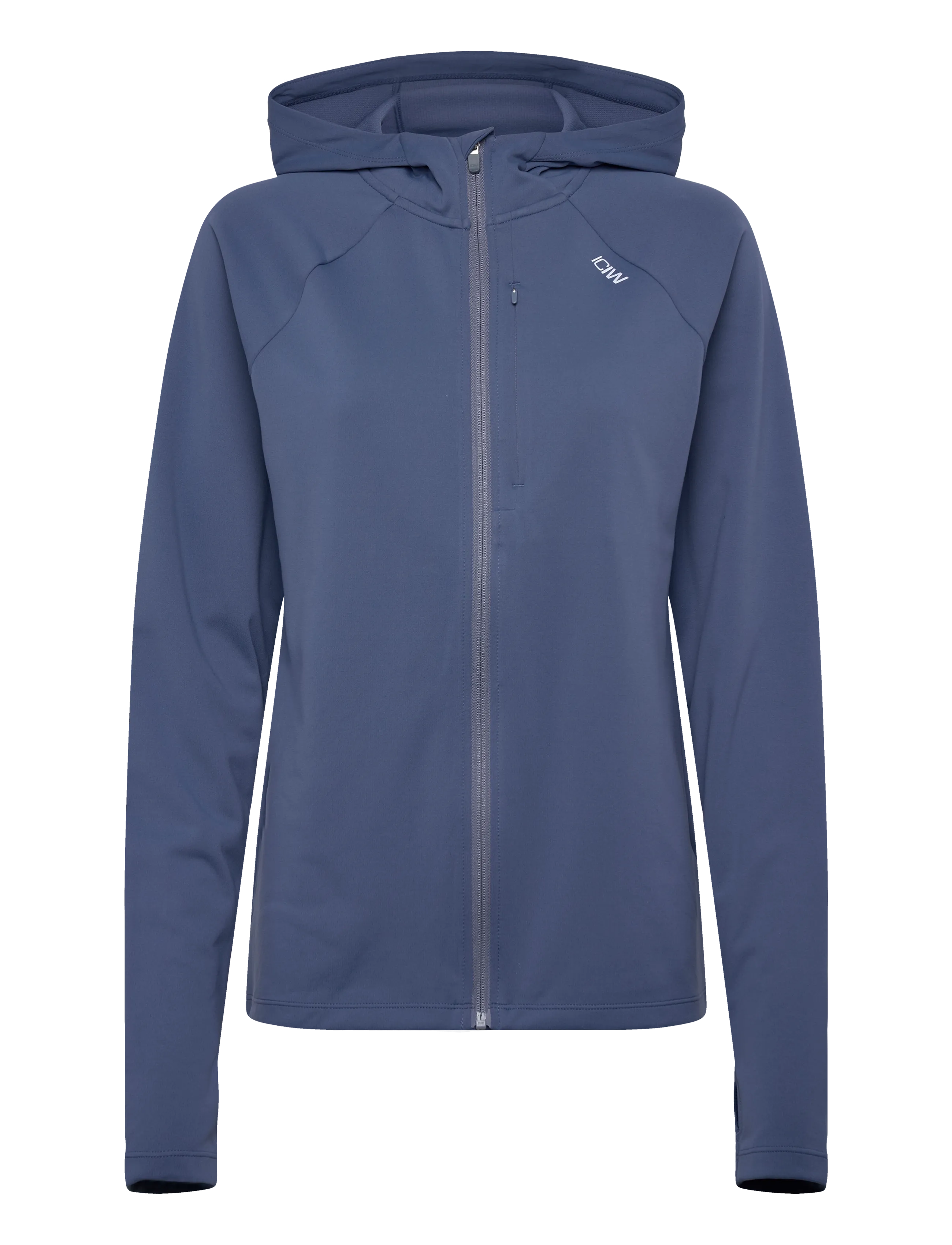 ICANIWILL Mirage Hooded Zip Up Midlayer - Booztlet only men - DUSTY TWILIGHT BLUE / blue