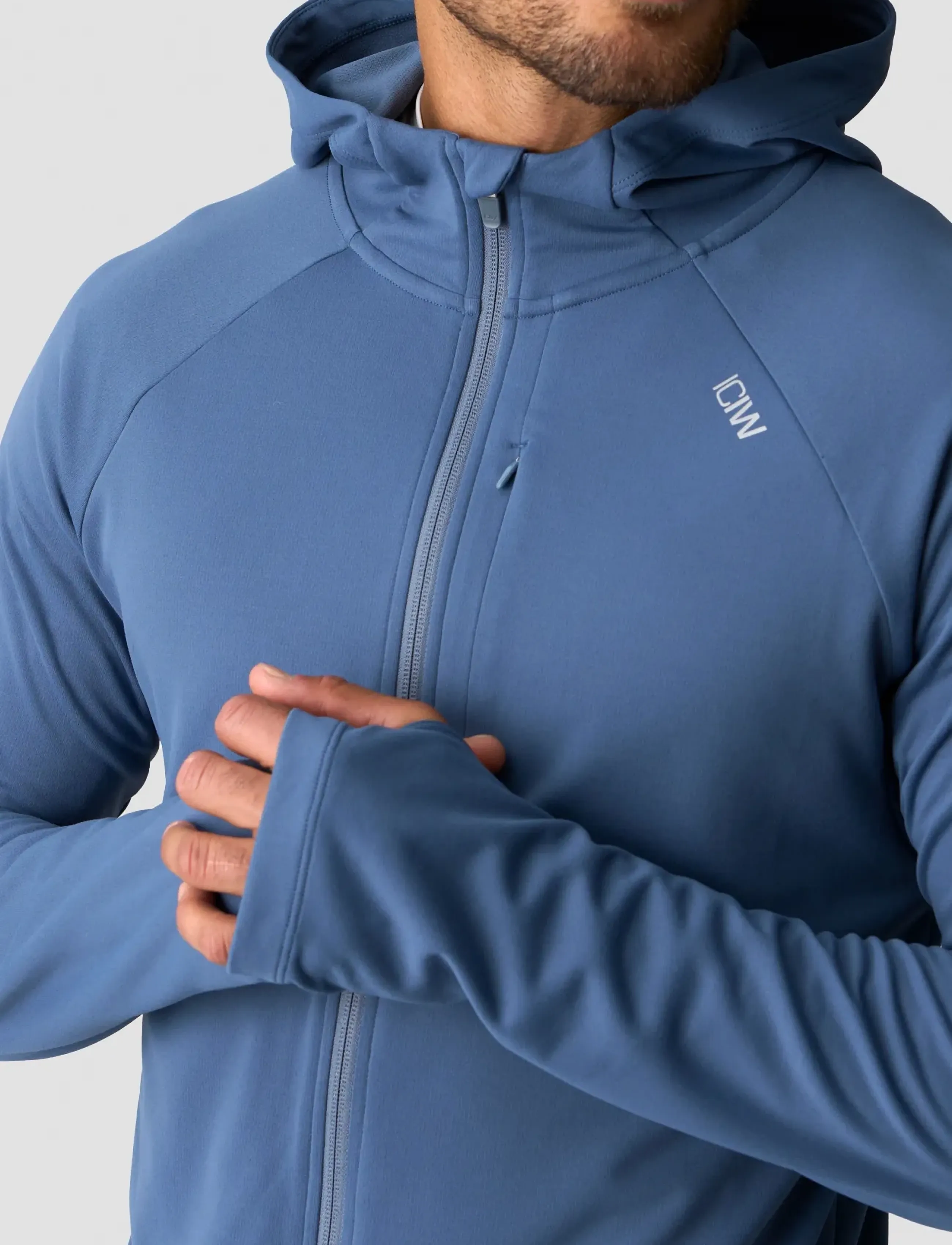 ICANIWILL - Mirage Hooded Zip Up Midlayer - fleece - dusty twilight blue - 3