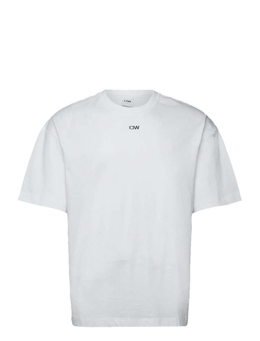 ICANIWILL - Everyday Oversized T-shirt Print M - tops & t-shirts - white snow - 1