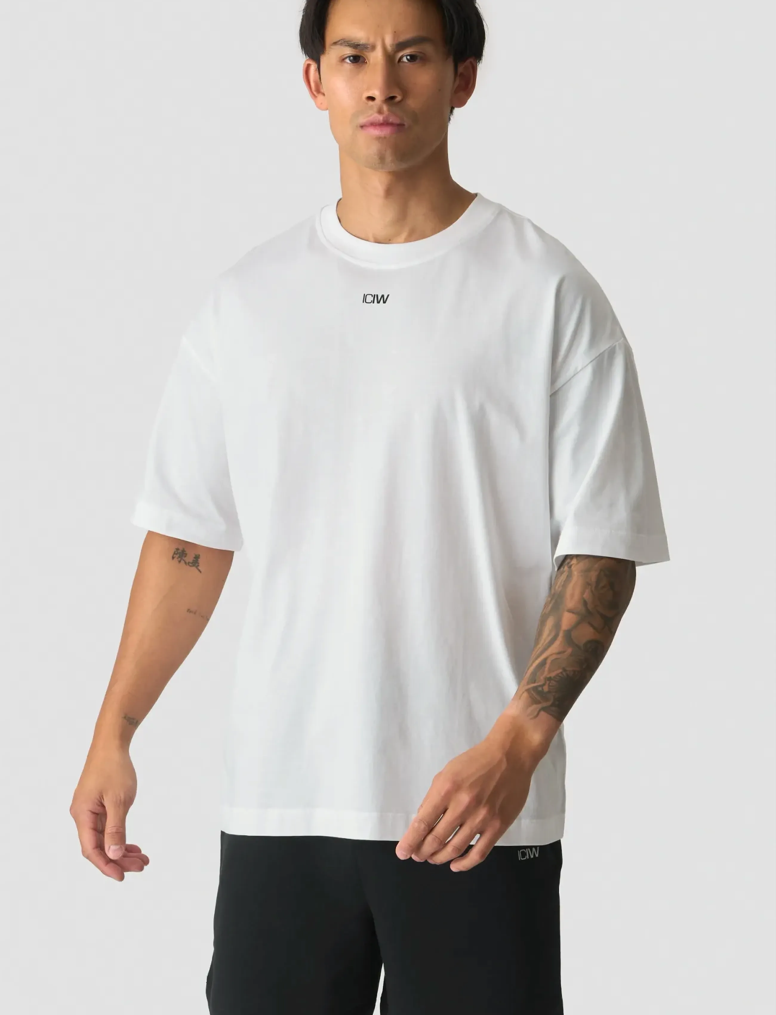 ICANIWILL Everyday Oversized T-Shirt Print M, Mænd, Oversized T-shirt, Hvid, Str: L