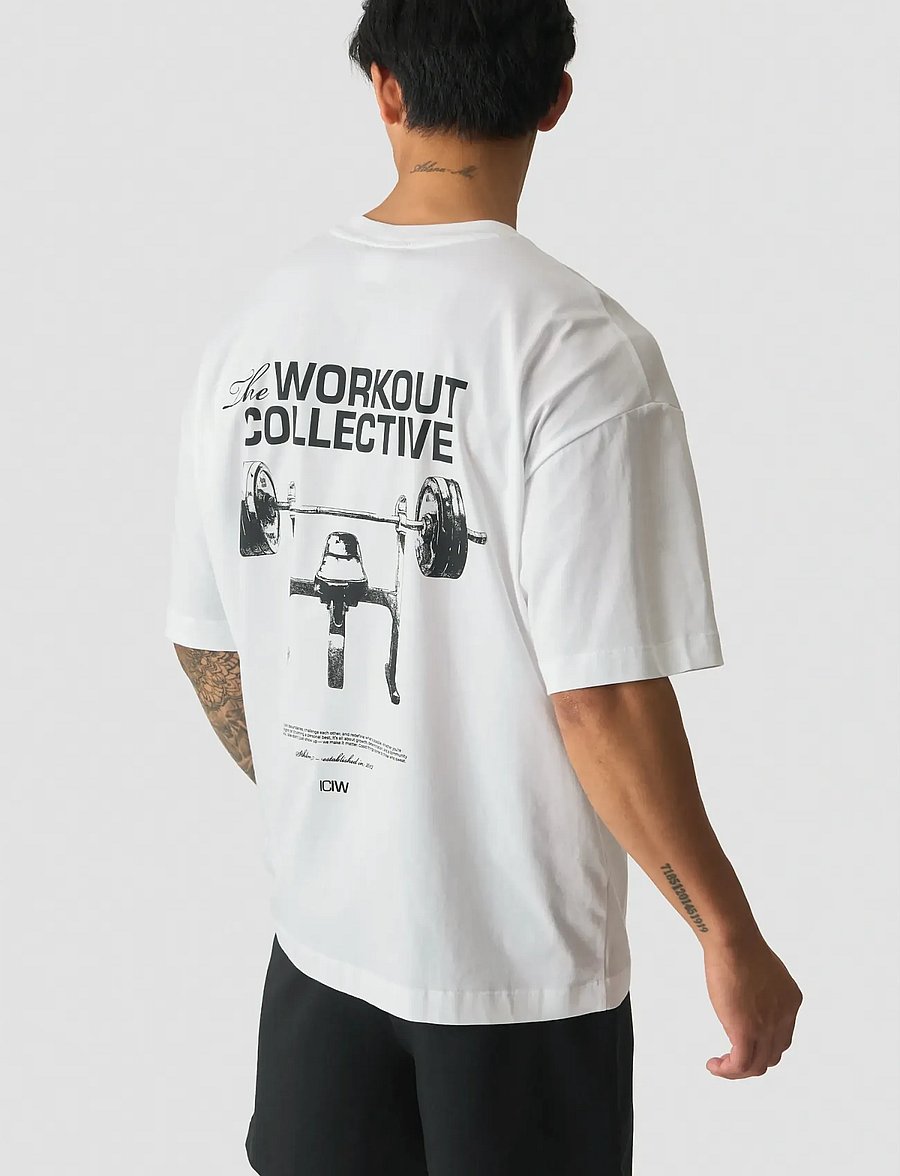 ICANIWILL - Everyday Oversized T-shirt Print M - tops & t-shirts - white snow - 3