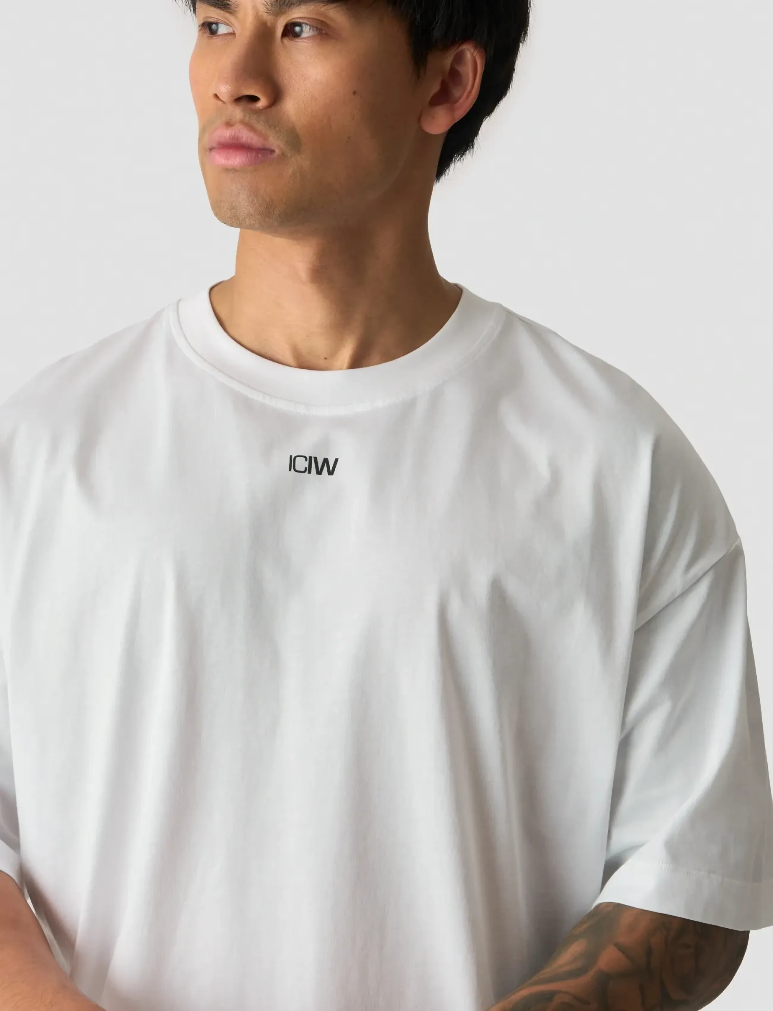 ICANIWILL - Everyday Oversized T-shirt Print M - tops & t-shirts - white snow - 4