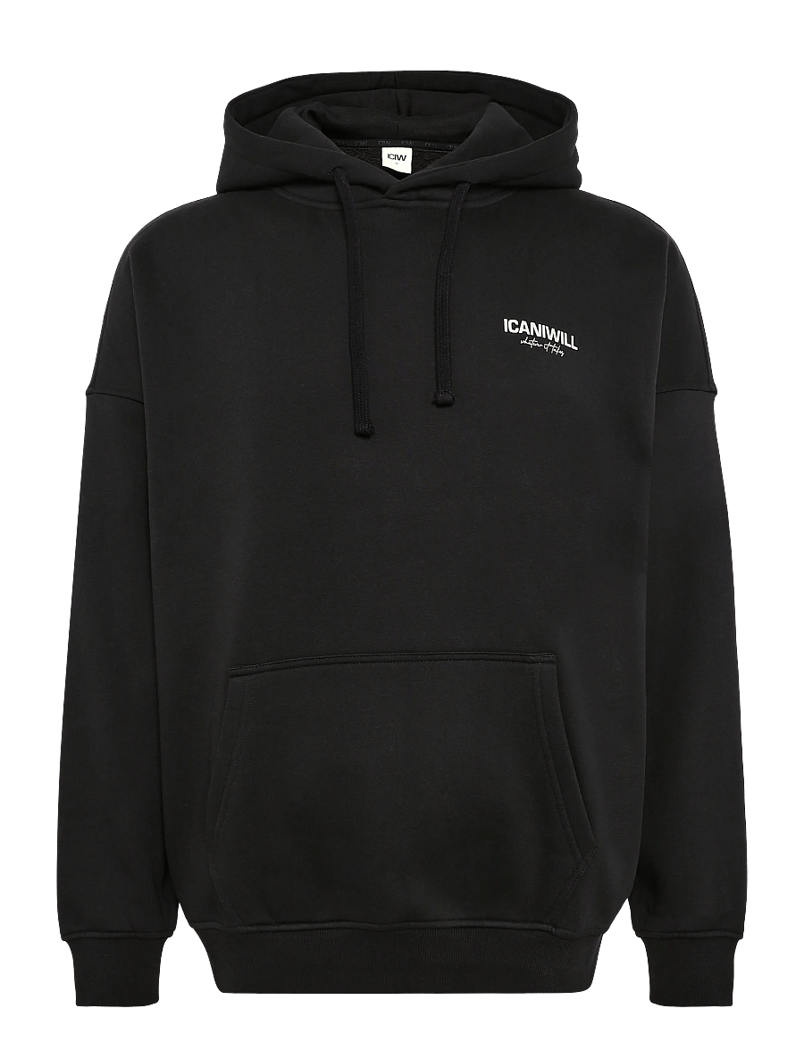 ICANIWILL - Everyday Relaxed Hoodie Print M - kapuutsiga dressipluusid - black_1 - 1