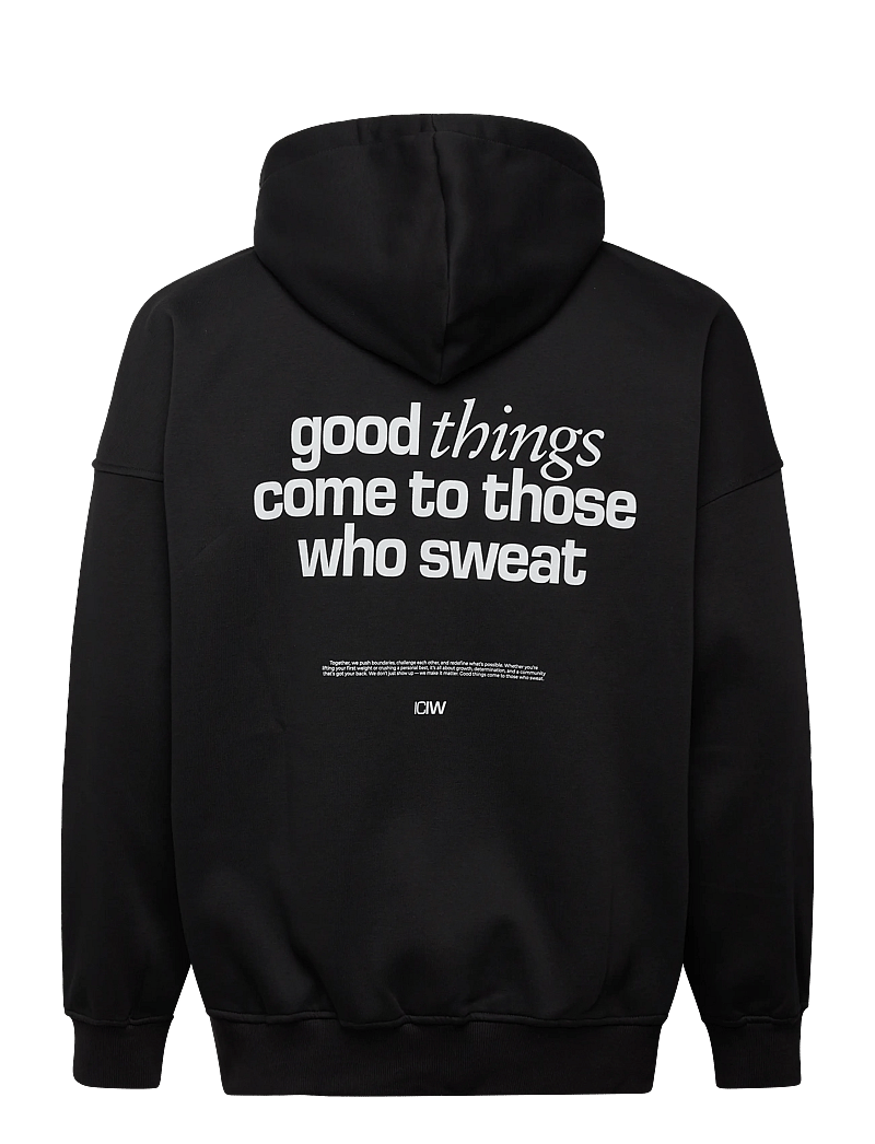 ICANIWILL - Everyday Relaxed Hoodie Print M - oberteile - black - 2