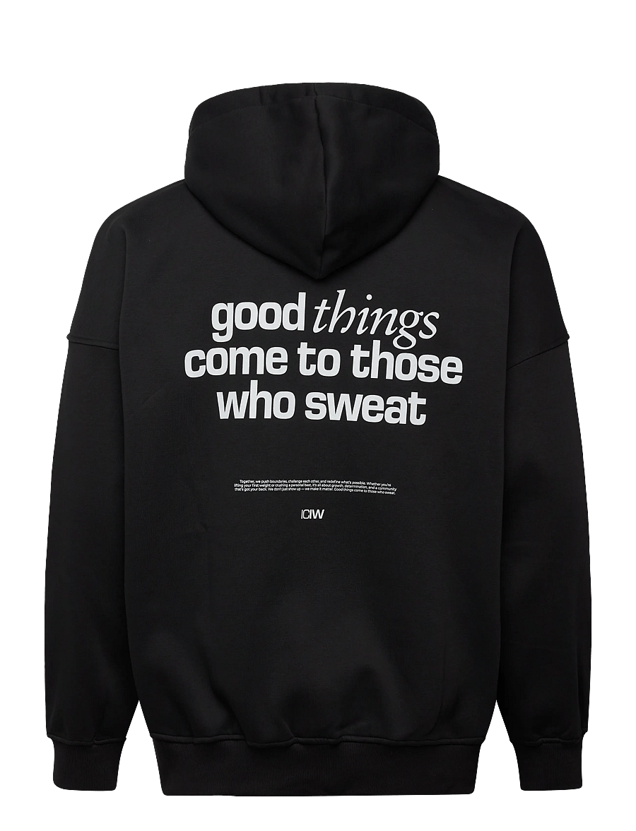 ICANIWILL - Everyday Relaxed Hoodie Print M - oberteile - black - 2