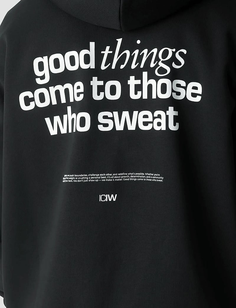 ICANIWILL - Everyday Relaxed Hoodie Print M - oberteile - black - 4