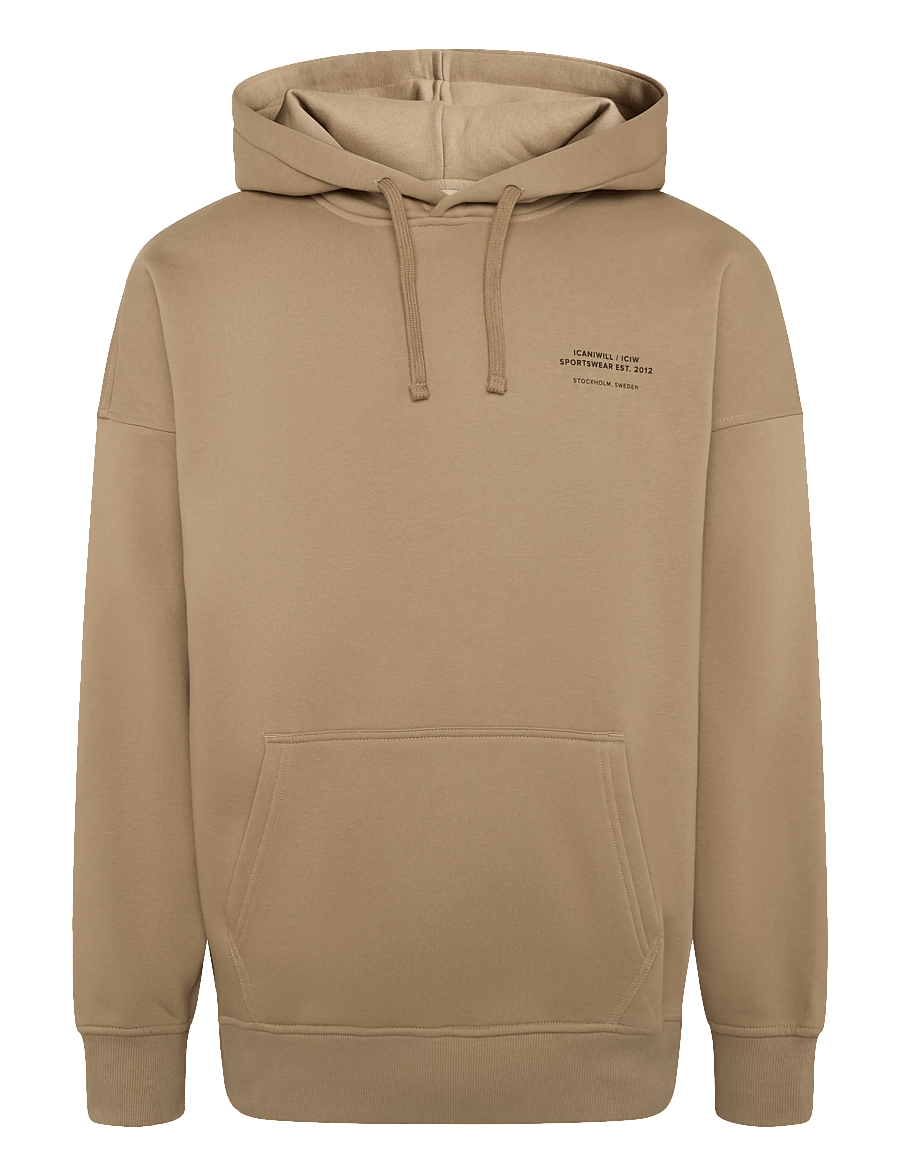 ICANIWILL - Everyday Relaxed Hoodie Print M - sweatshirts - cashmere - 1