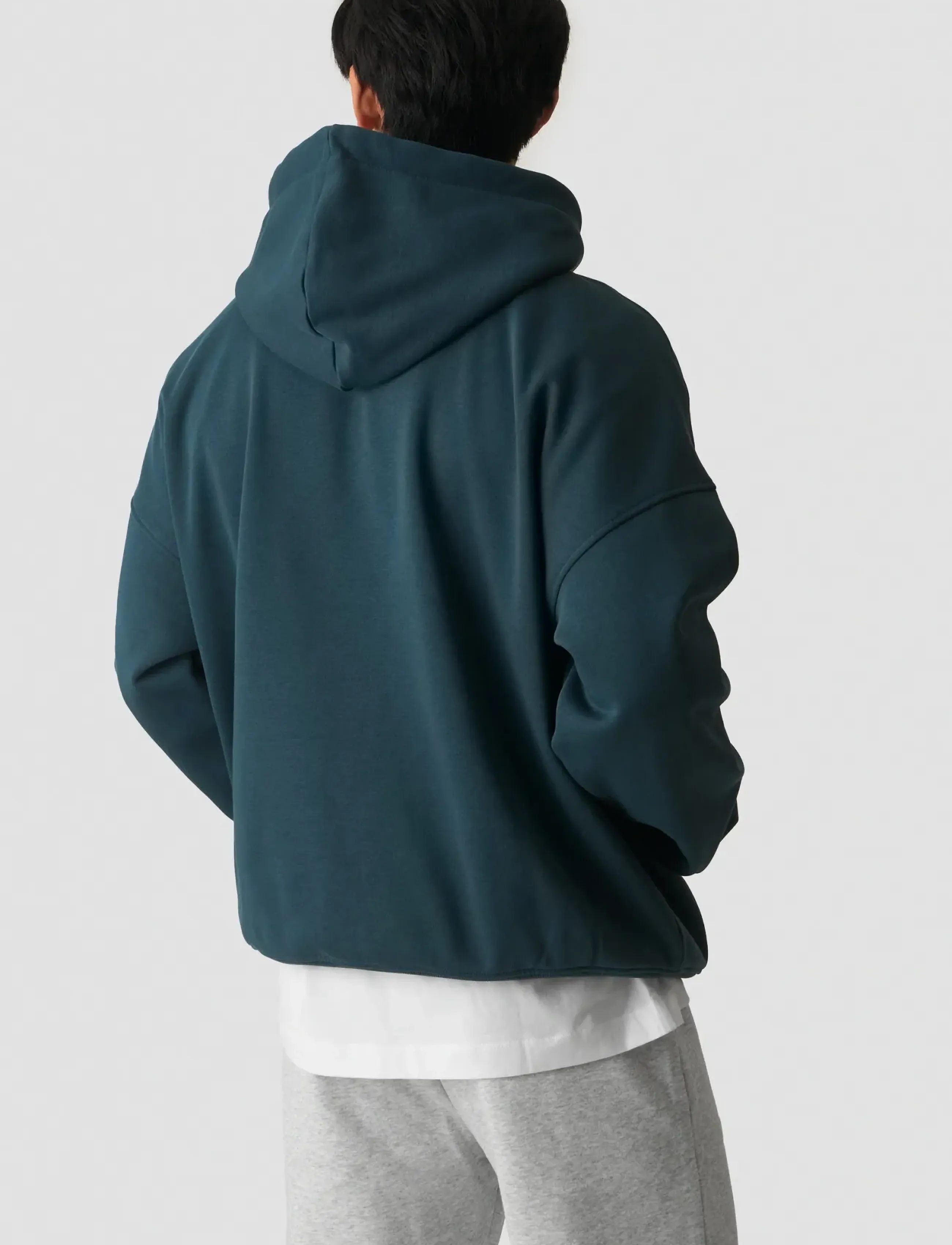 ICANIWILL - Everyday Relaxed Hoodie Print M - hættetrøjer - dark dusty teal - 3