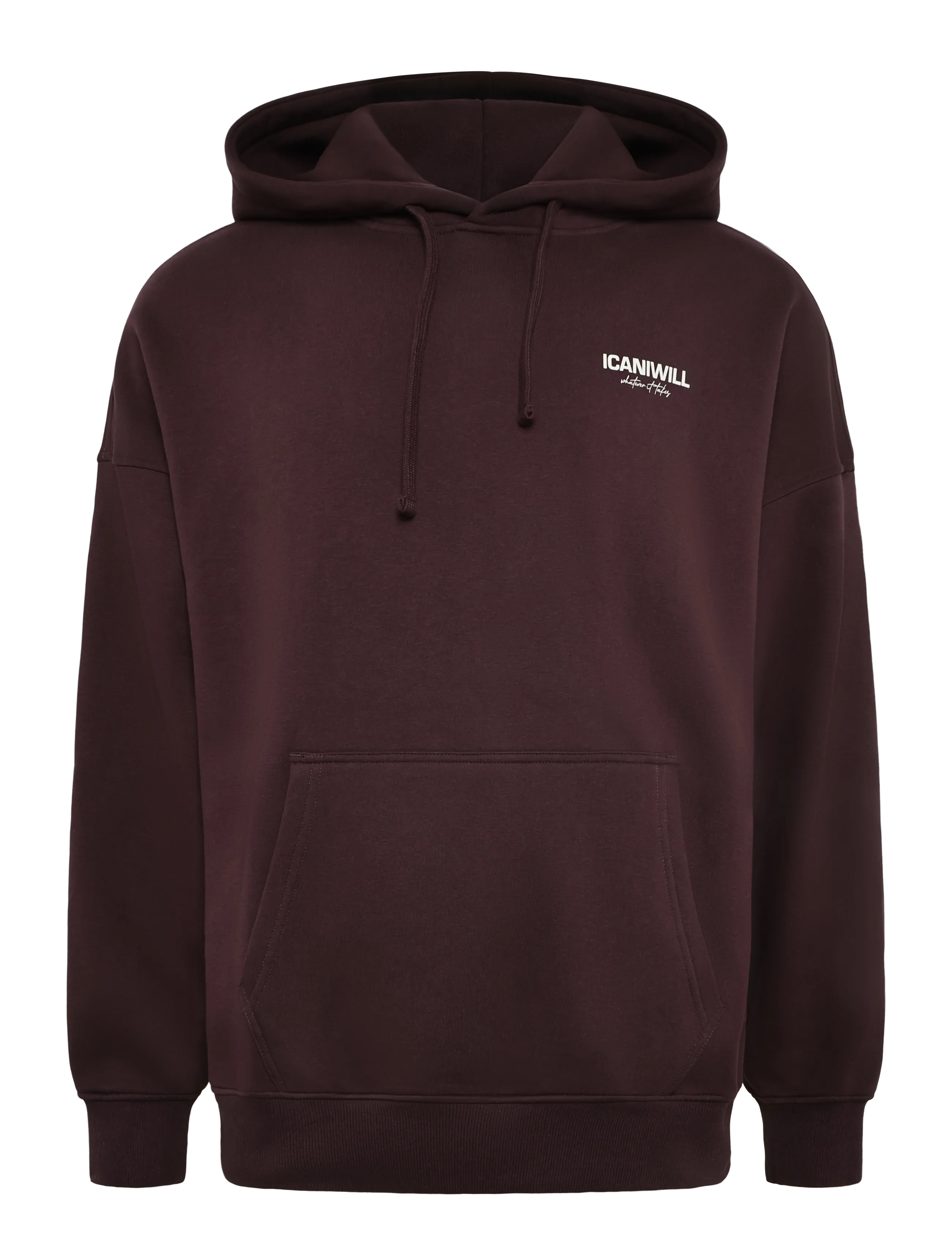 ICANIWILL - Everyday Relaxed Hoodie Print M - kapuutsiga dressipluusid - espresso - 1