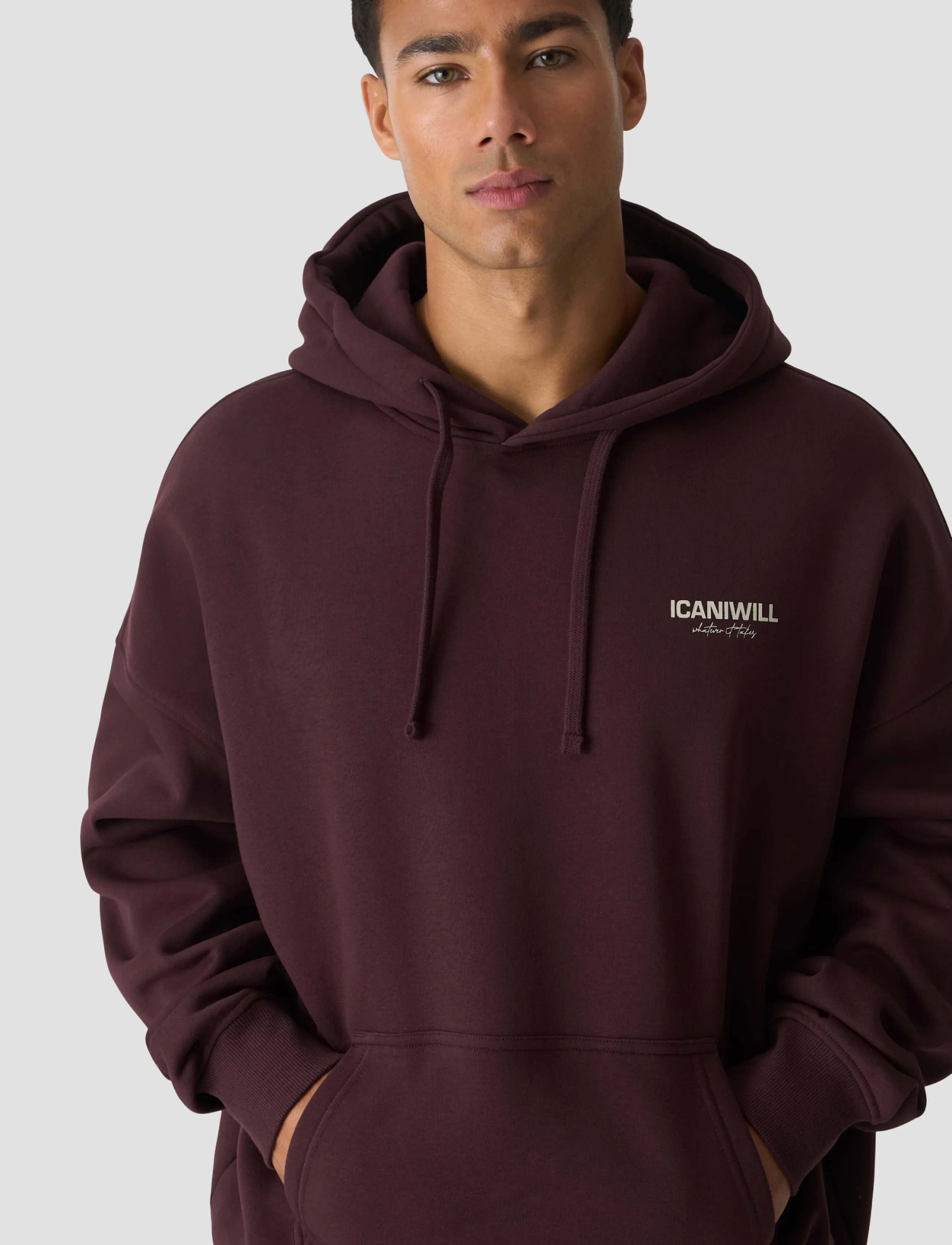 ICANIWILL - Everyday Relaxed Hoodie Print M - kapuutsiga dressipluusid - espresso - 4